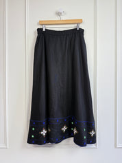 Saloni Black Beaded Skirt (8/M)