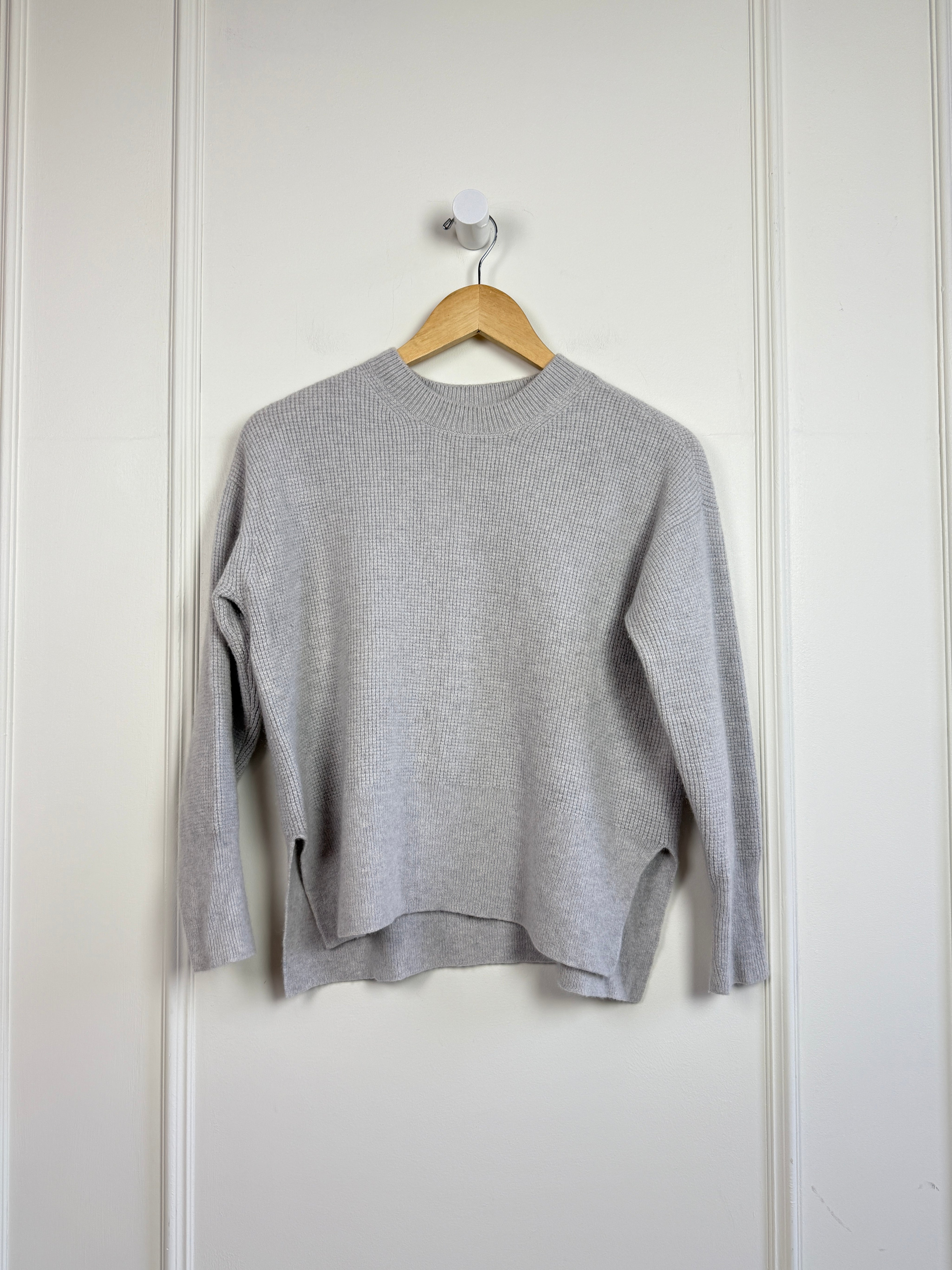Margaret O'Leary Grey Waffle Cashmere (M)