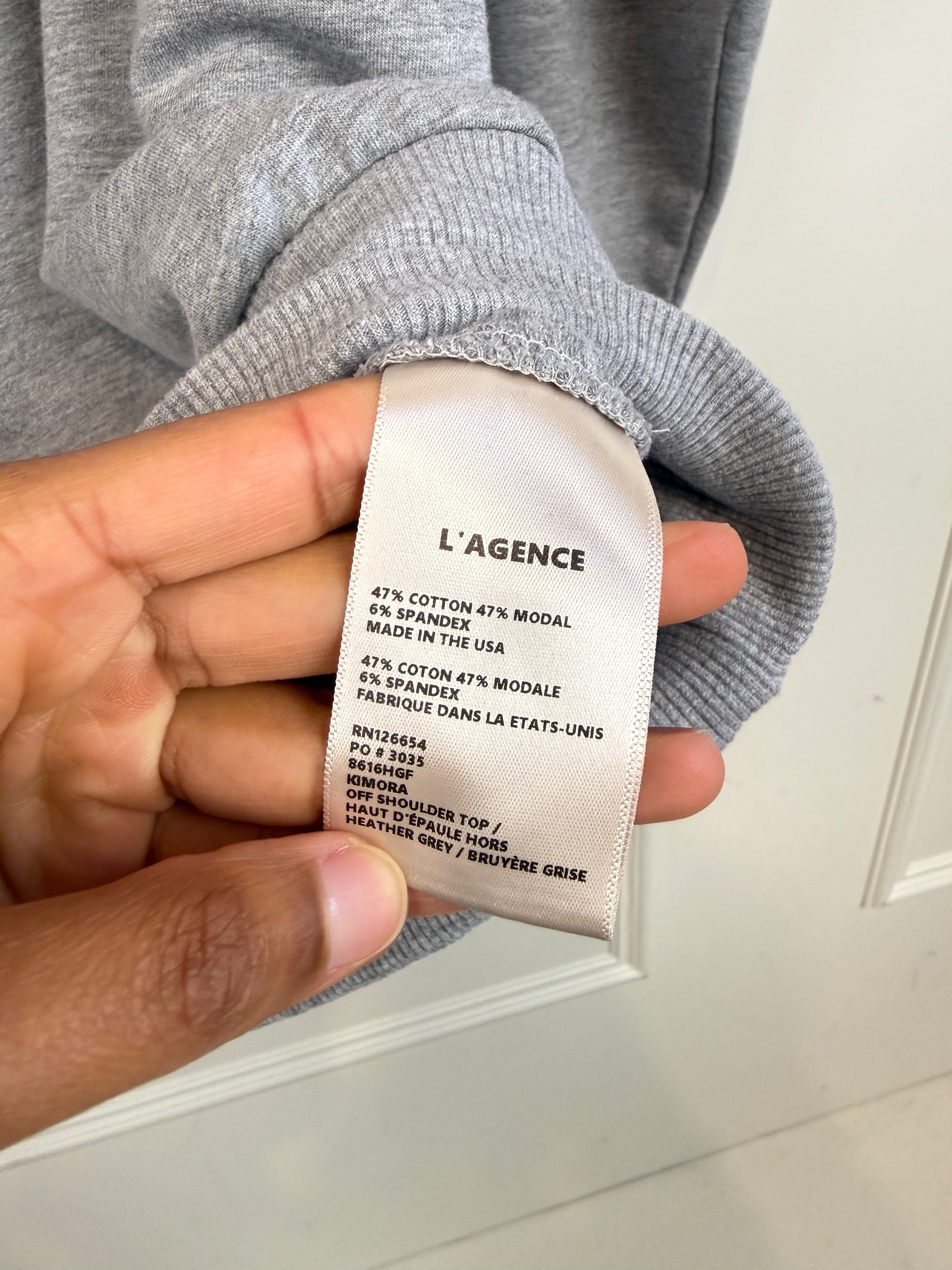 L'agence Grey Sweatshirt (XL)