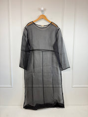 Donni Sheer Silk Organza Dress (S)