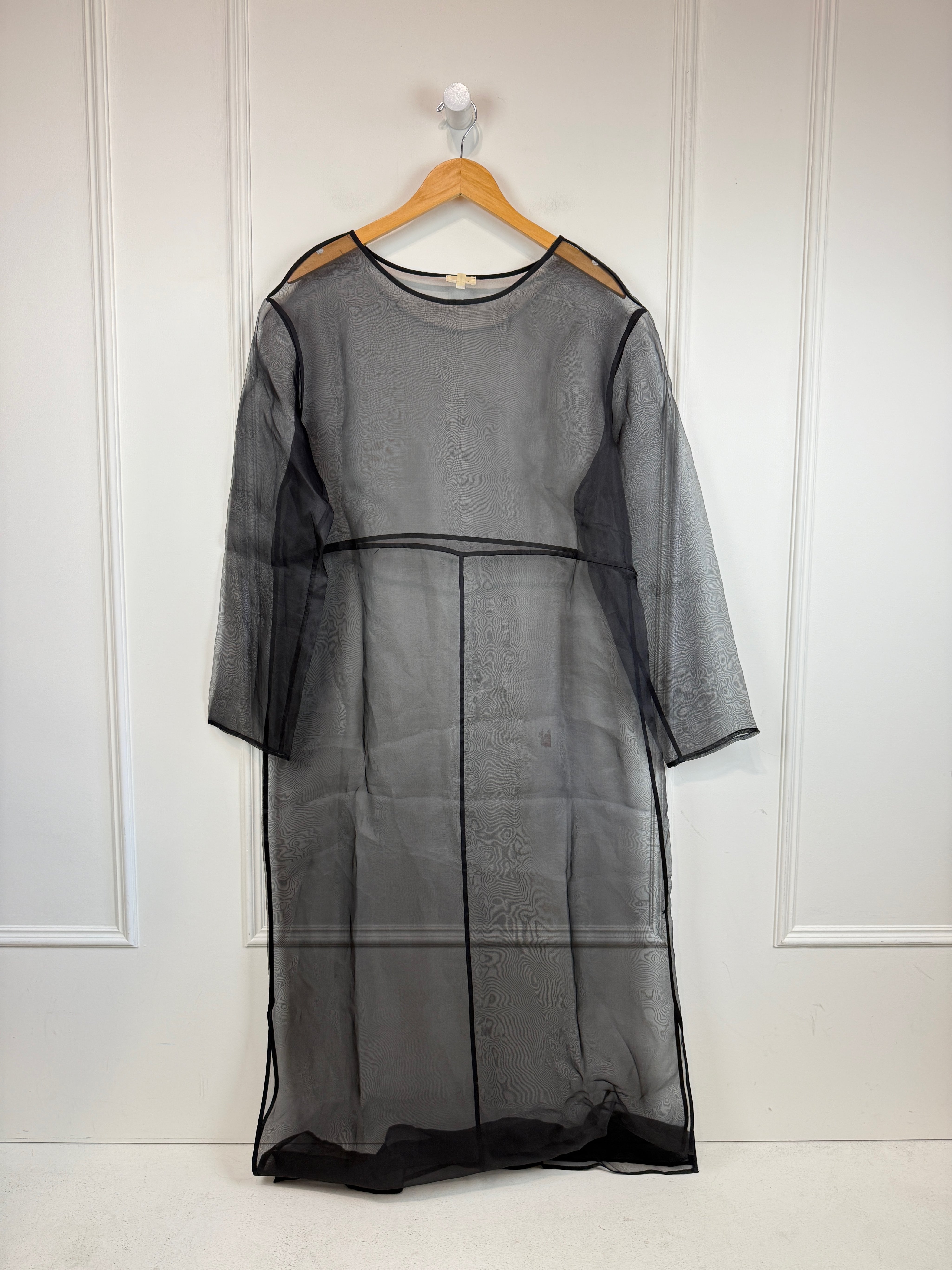 Donni Sheer Silk Organza Dress (S)