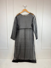 Donni Sheer Silk Organza Dress (S)