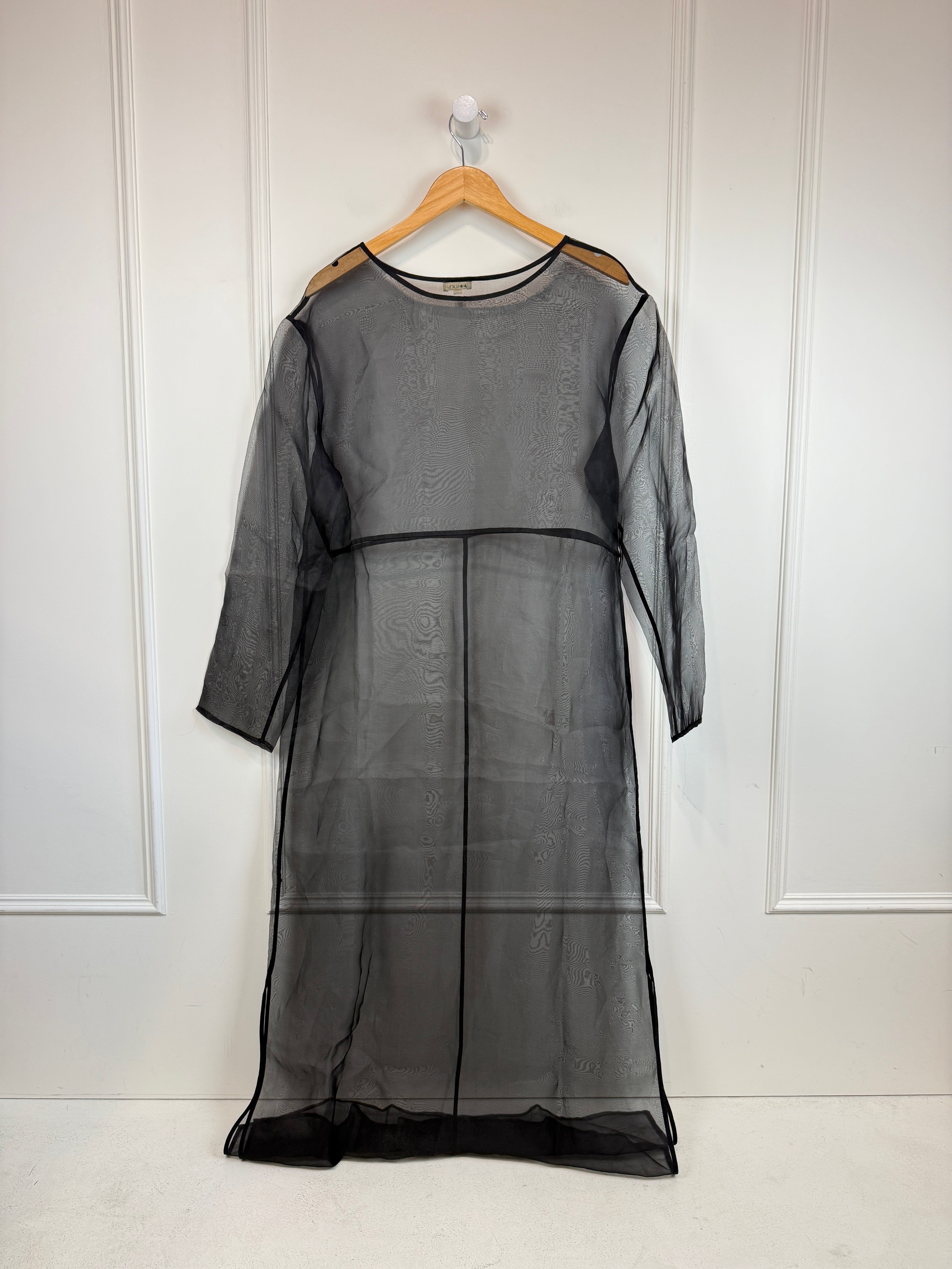Donni Sheer Silk Organza Dress (S)