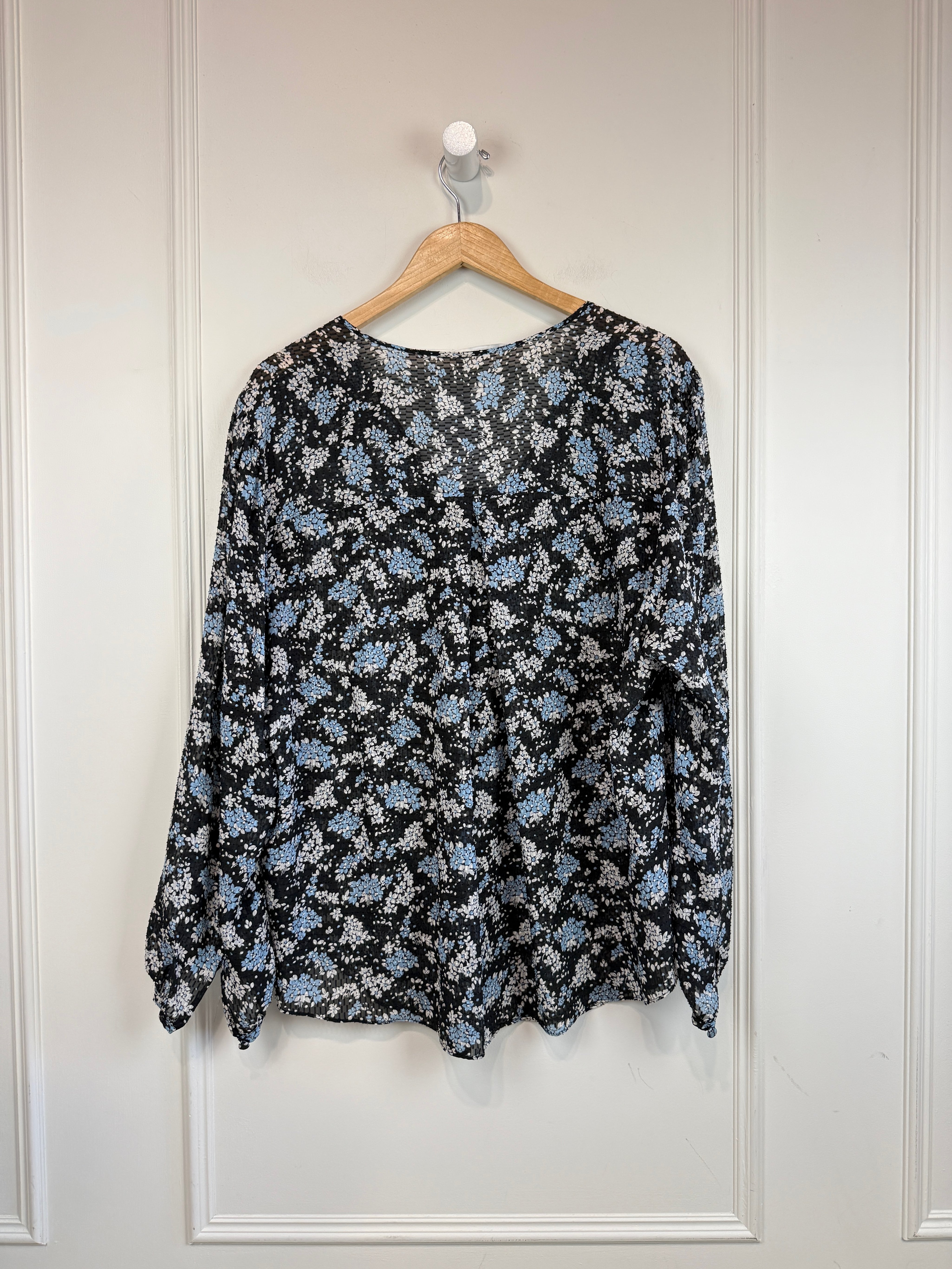 Veronica Beard Floral Top (22/3X)