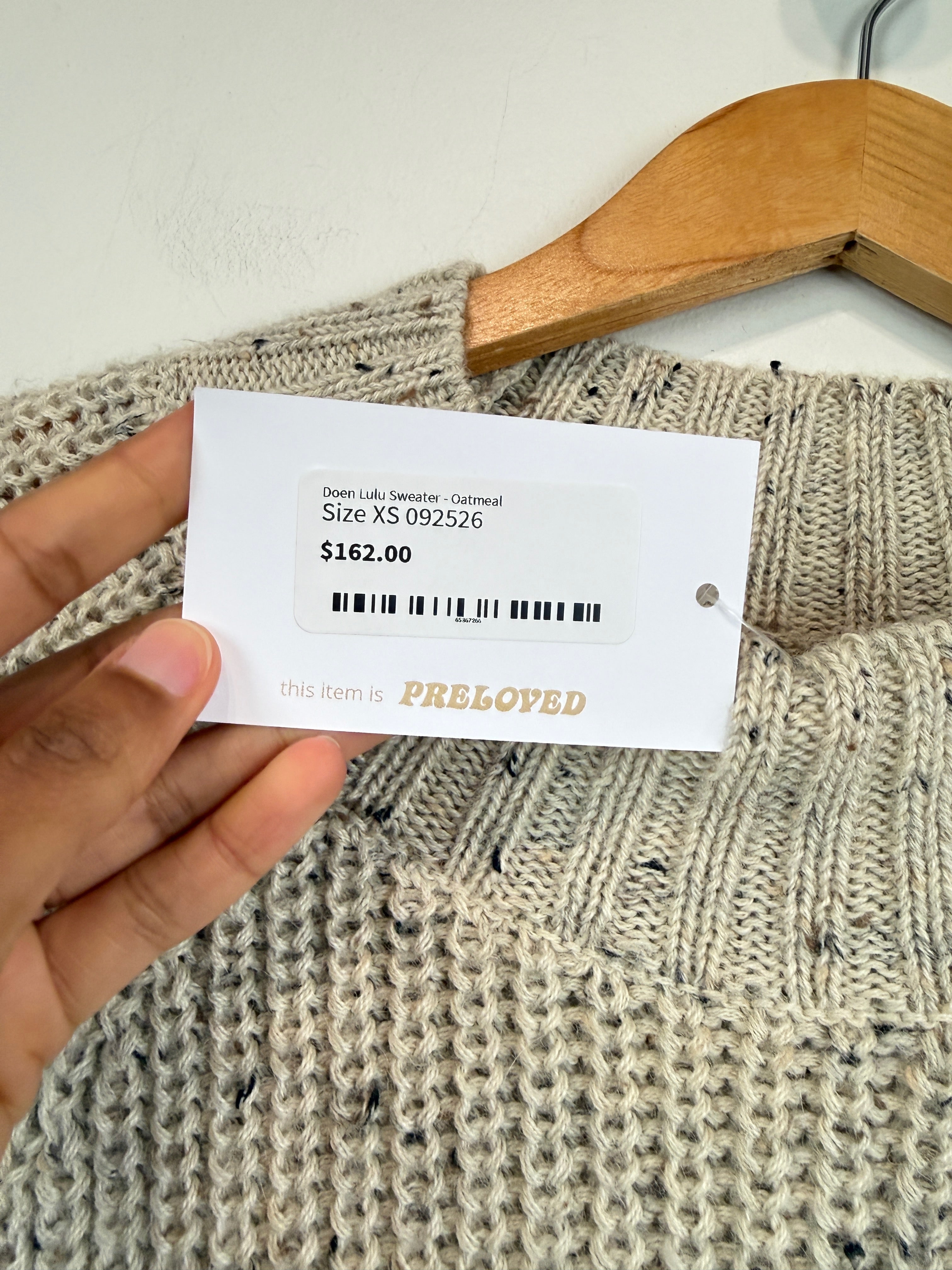 Doen Lulu Sweater in Oatmeal (XS)