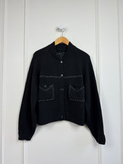 Cordera Contrast Stitch Cardigan (OS)