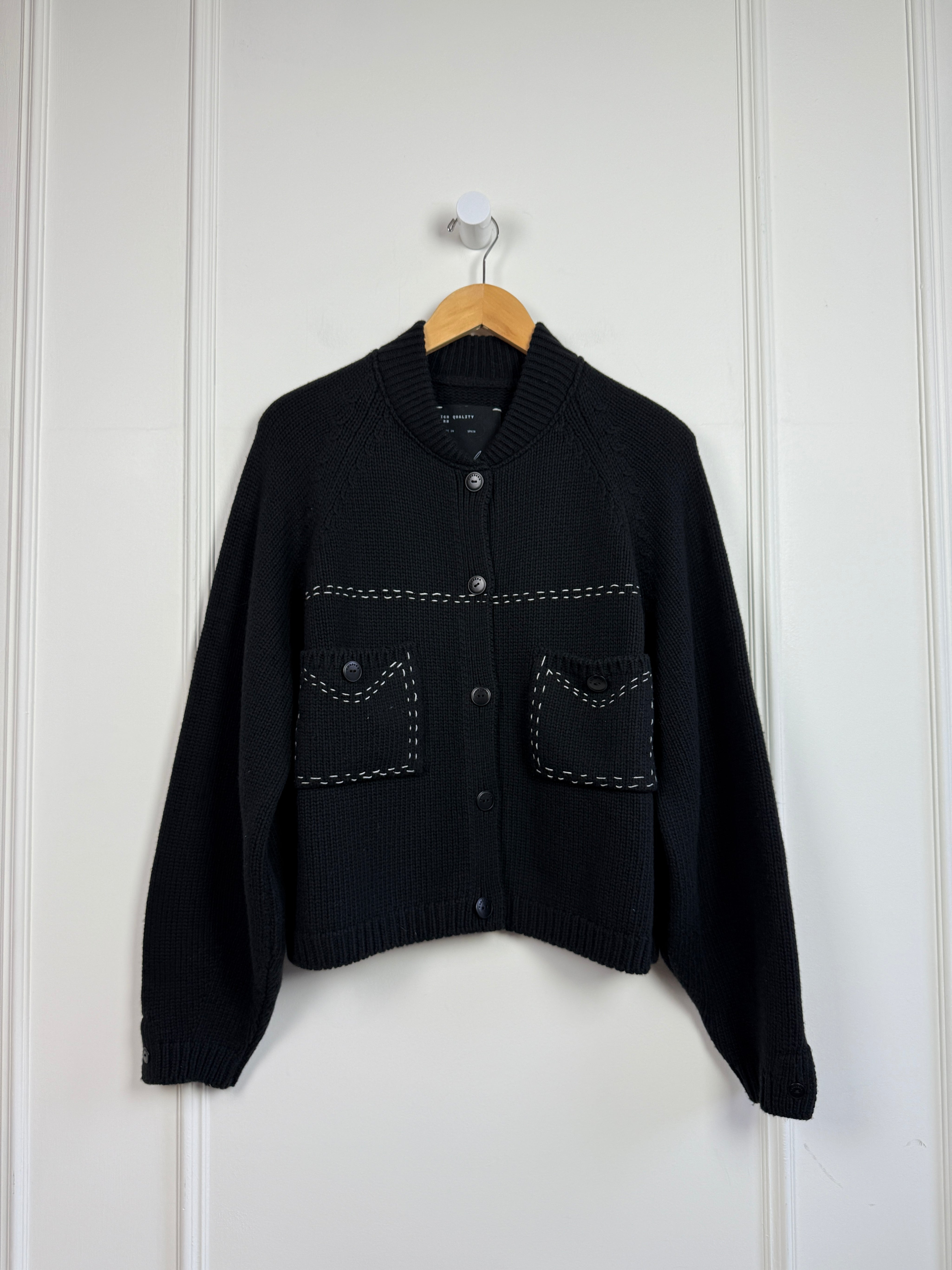 Cordera Contrast Stitch Cardigan (OS)