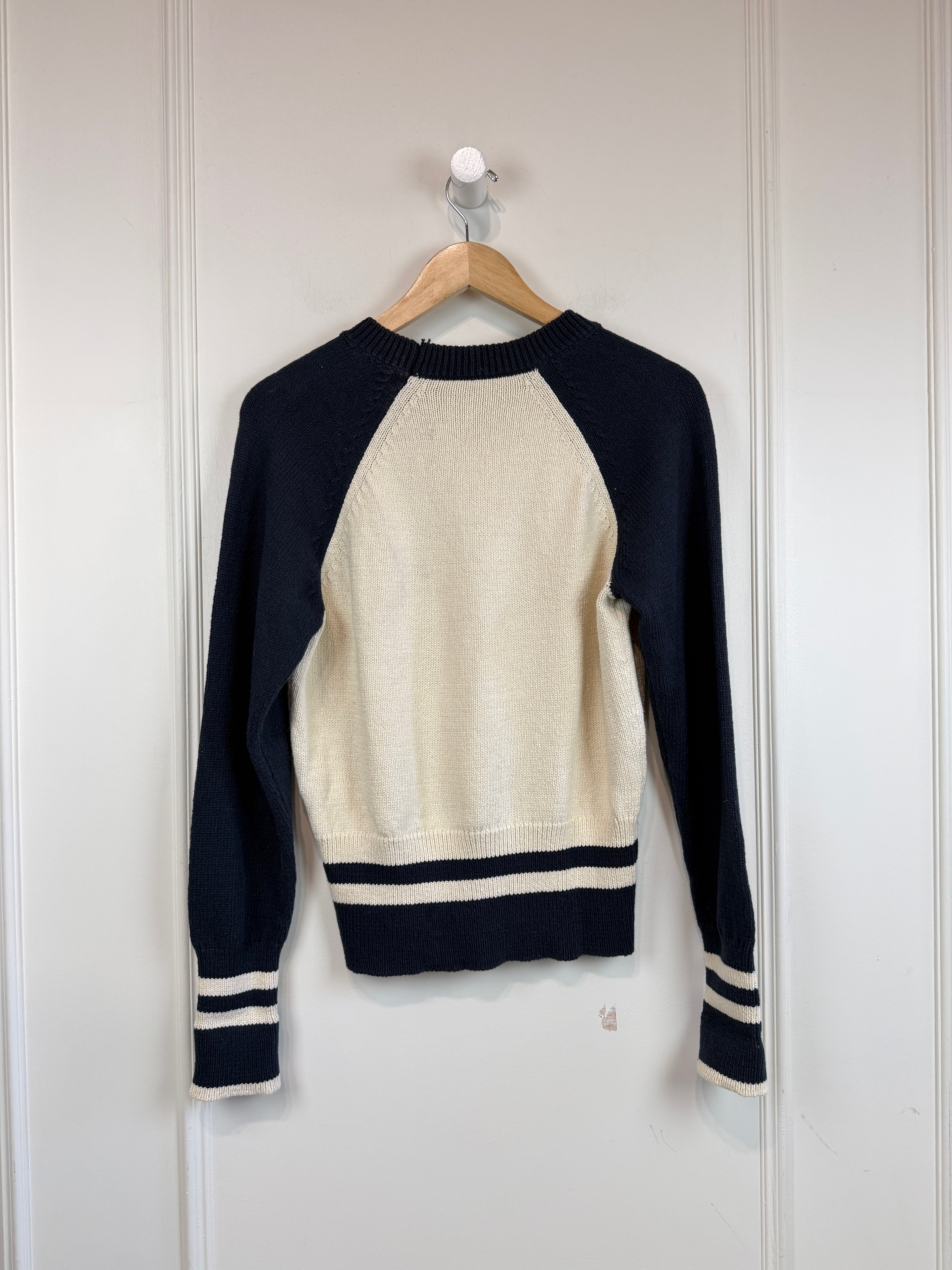 Veronica Beard Baseball Sweater (M)