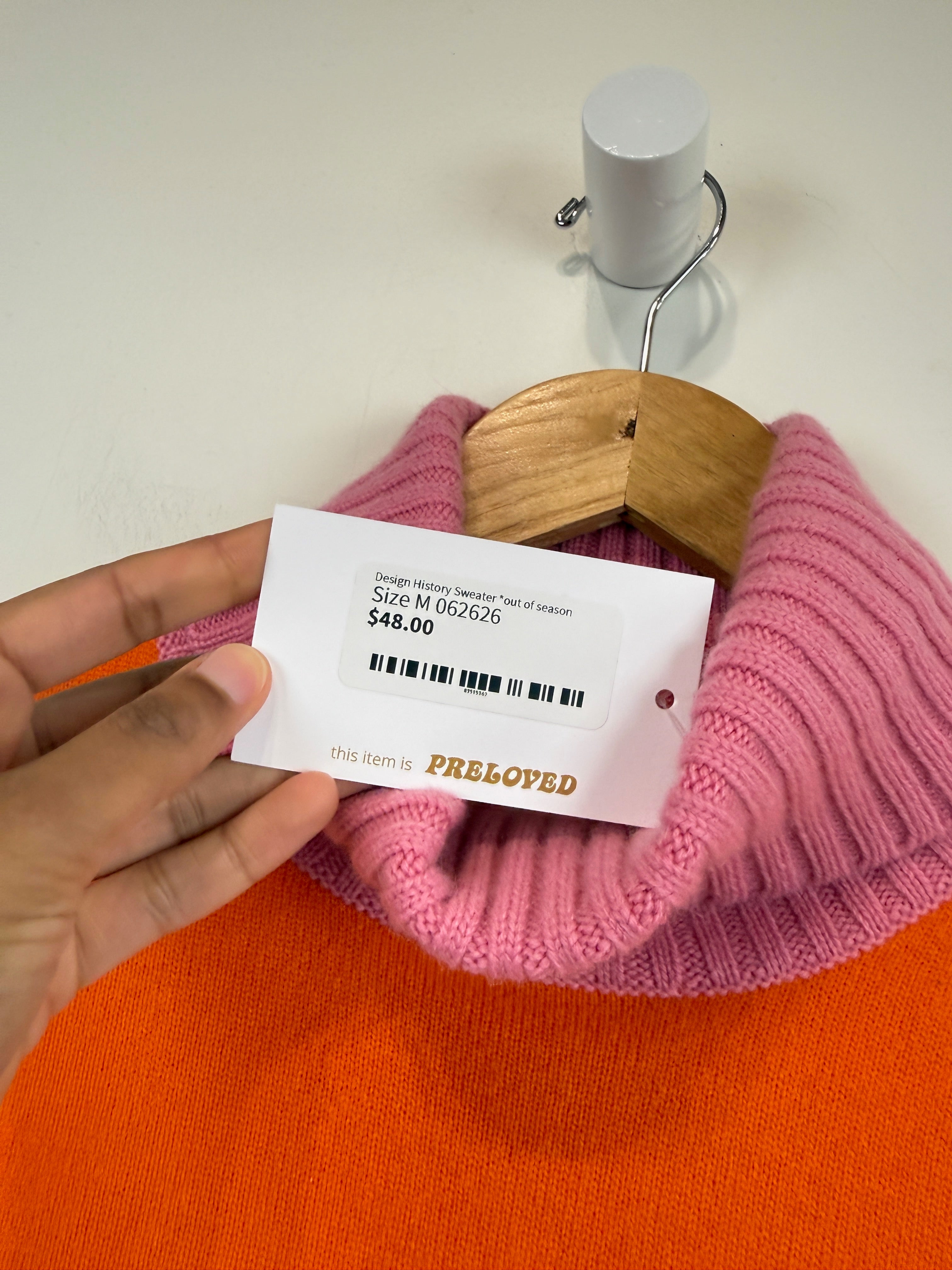 Design History Striped Cashmere Sweater (M)