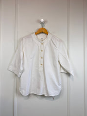Toast White Button Blouse (8/M)