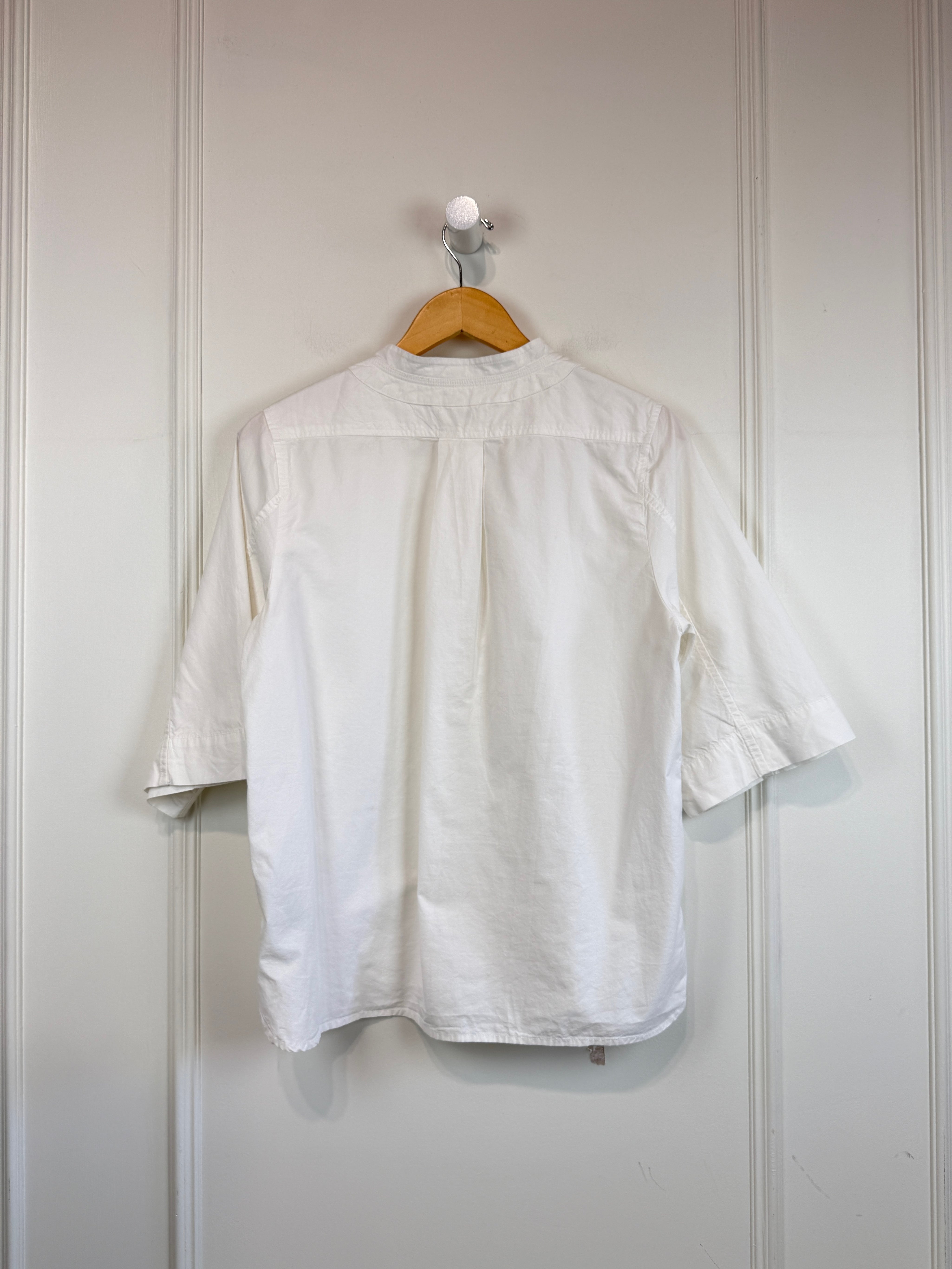 Toast White Button Blouse (8/M)