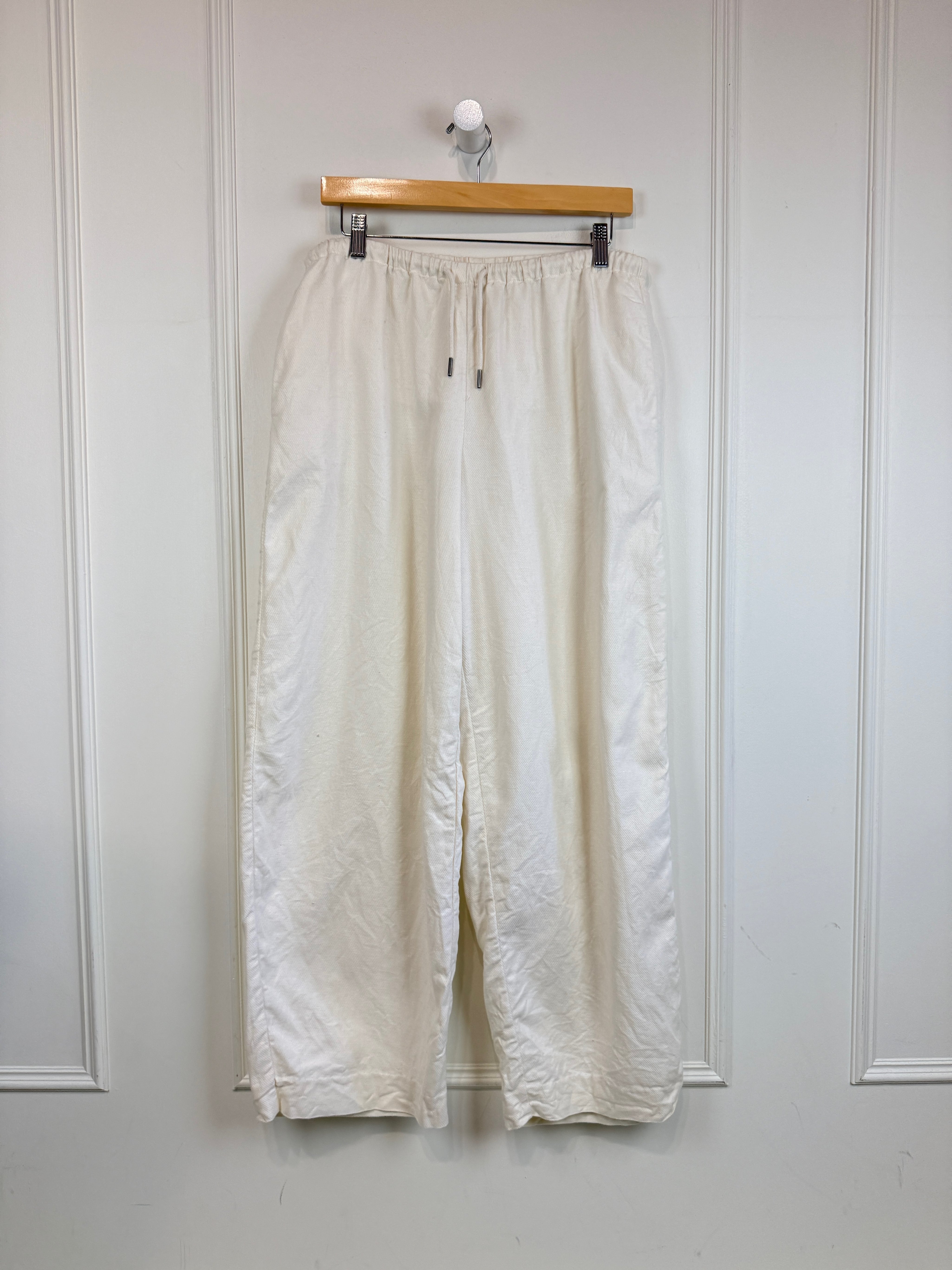 St. Agni White Low Waist Pants (L)