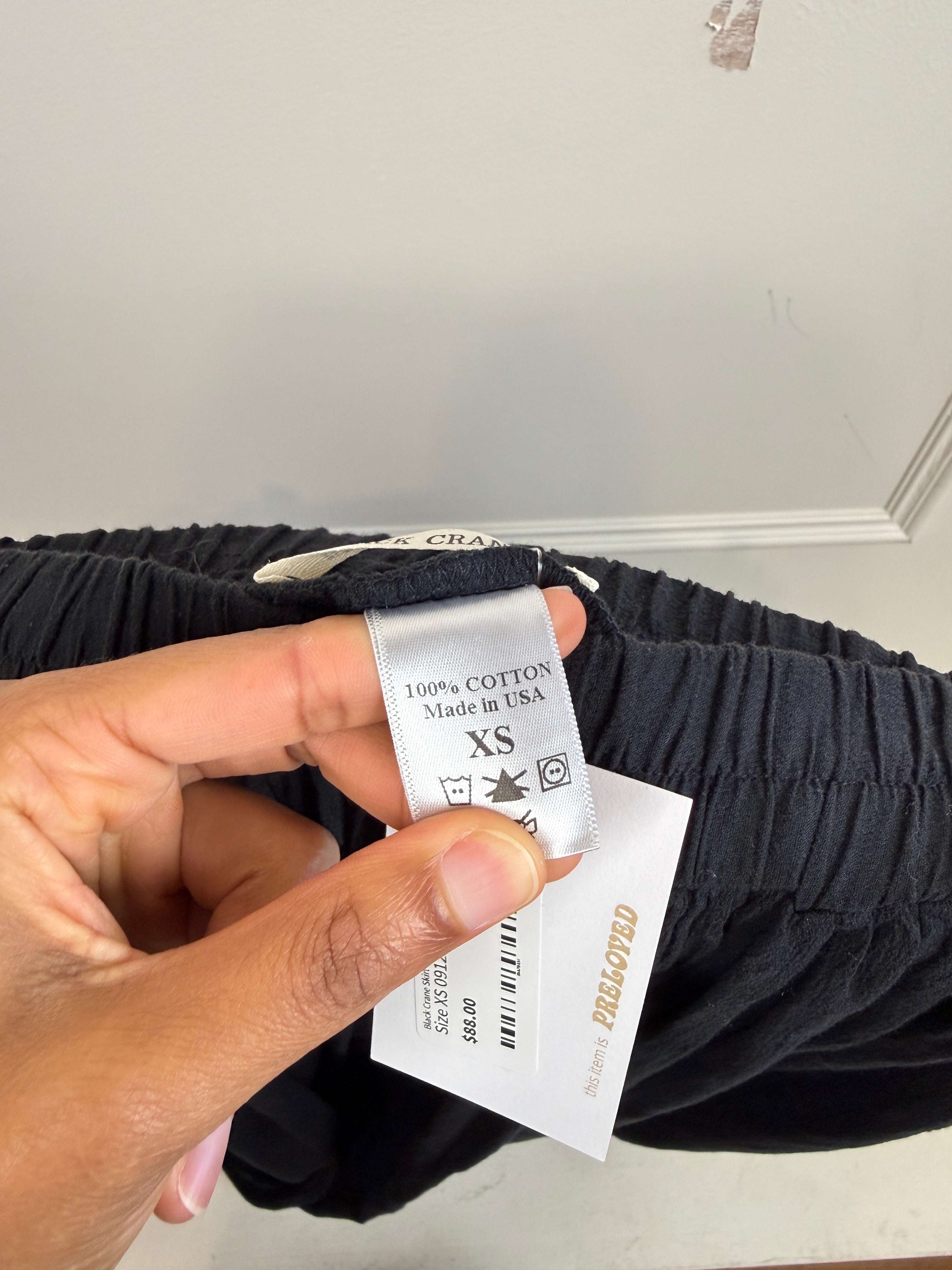 Black Crane Skirt (XS)