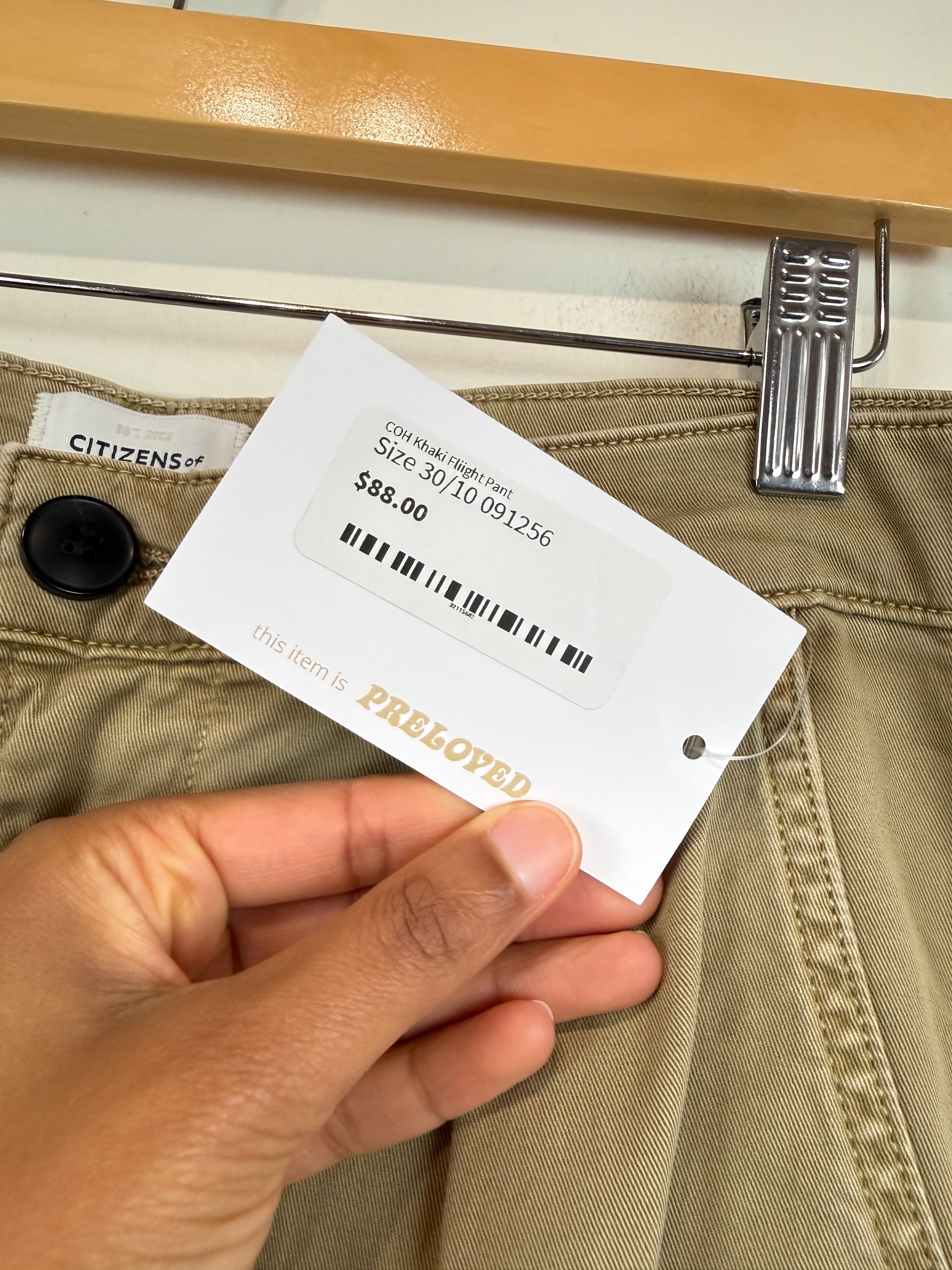 Citizens of Humanity Khaki Flight Pant (30/10)