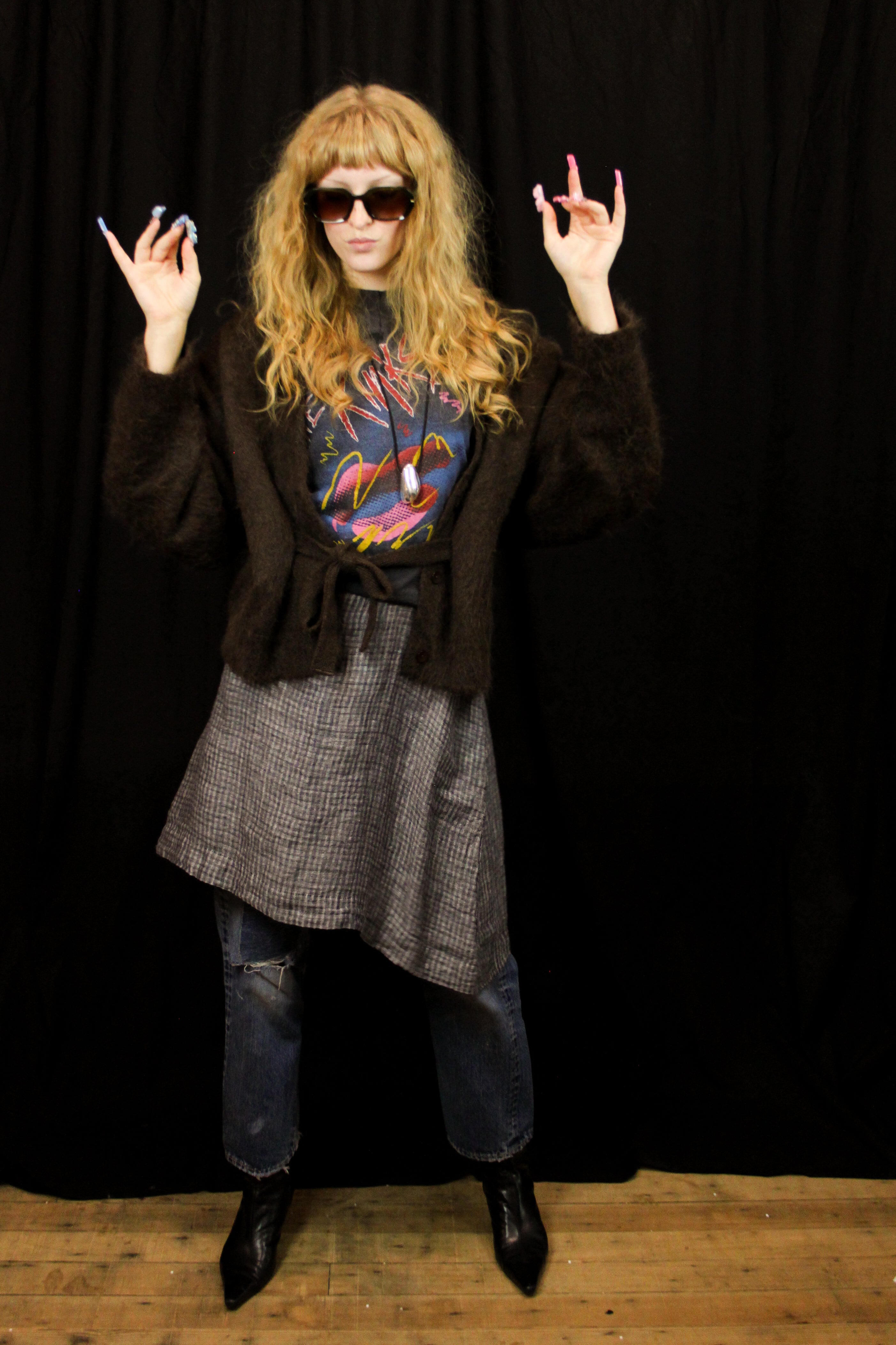 Deiji Studios Brown Belted Cardigan (M/L)