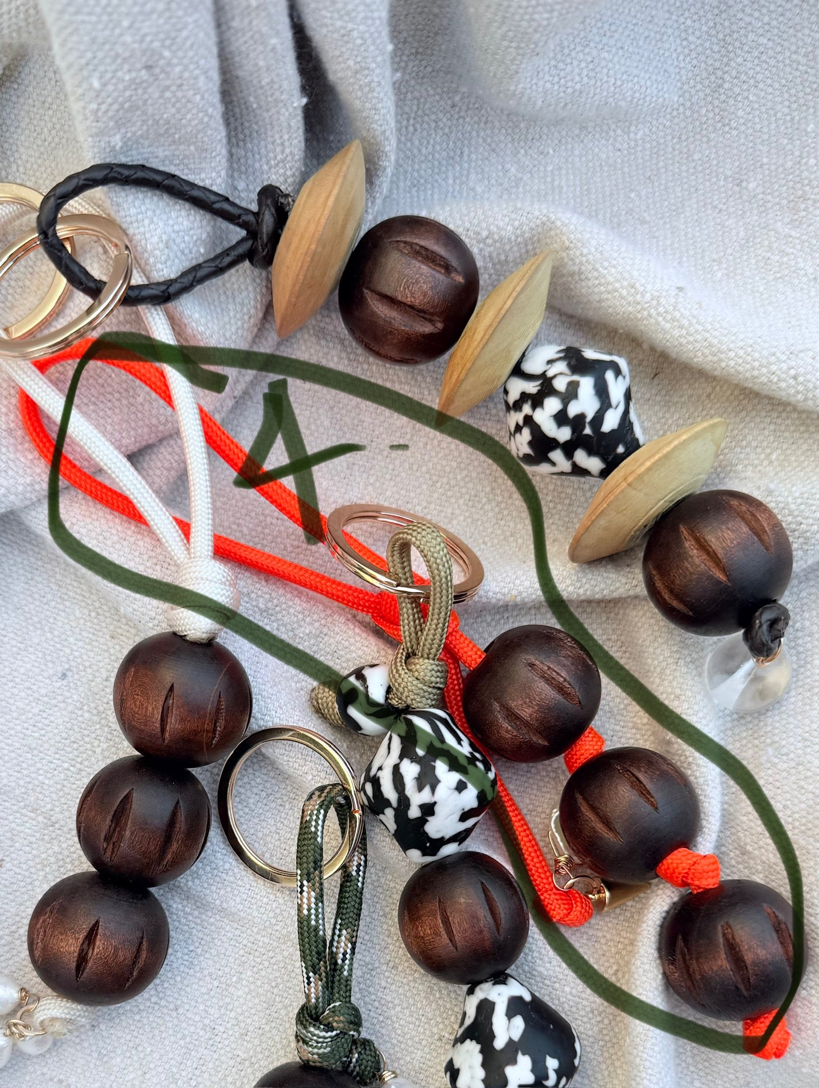 wrksinprgrss - cord bag charm keychain | FOR YOUR WHEREVER