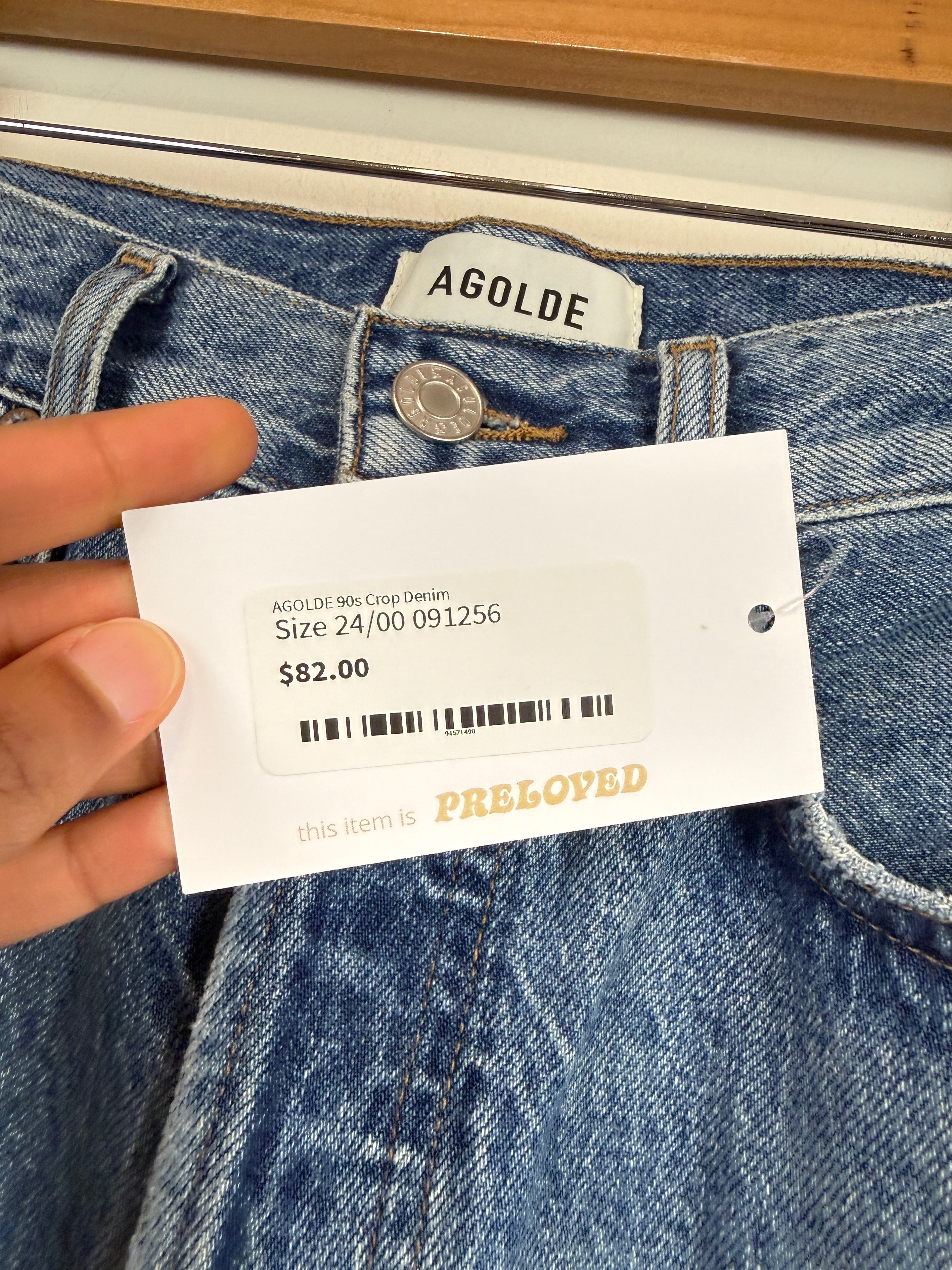 AGOLDE 90s Crop Denim (24/00)