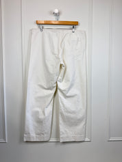 Dosa Cream Cinch Waist Pants (2/M)