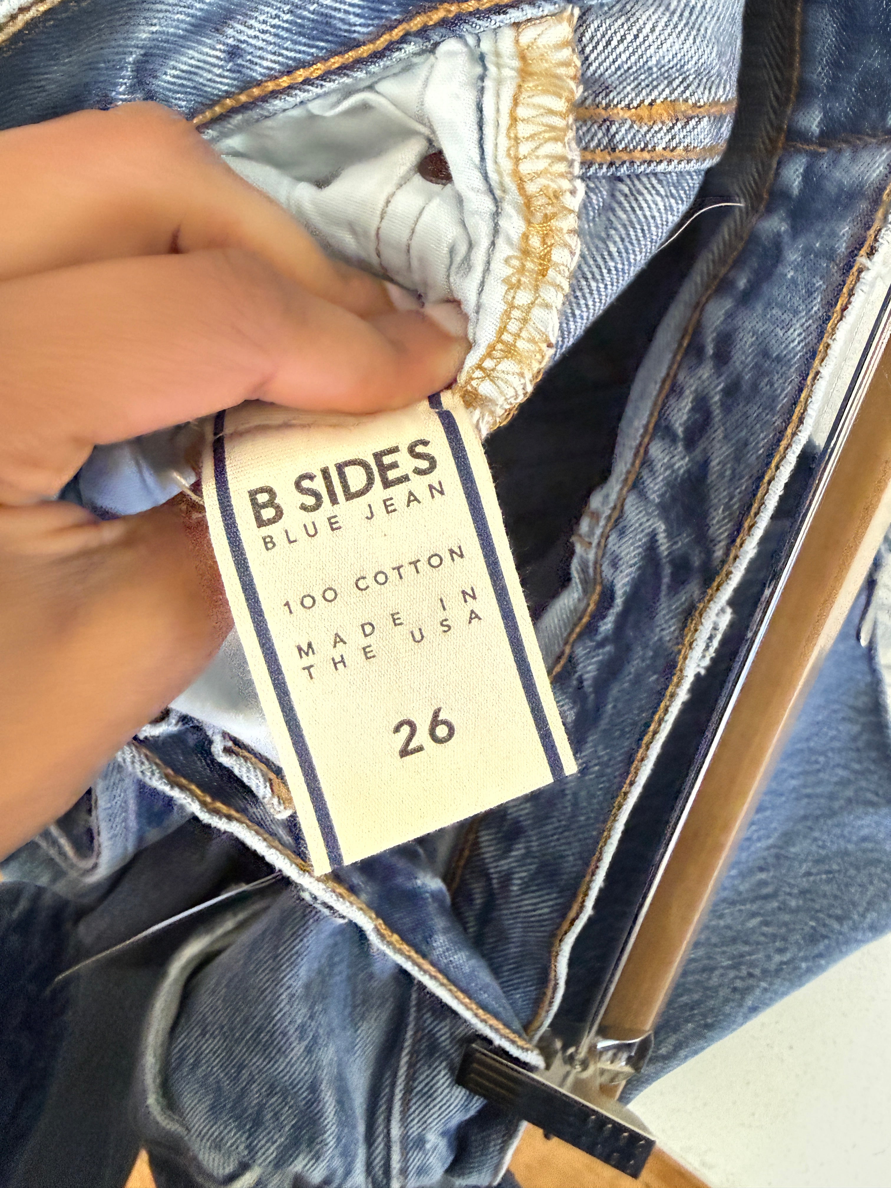B-Sides Resewn Levi's Denim Skirt (S/26)