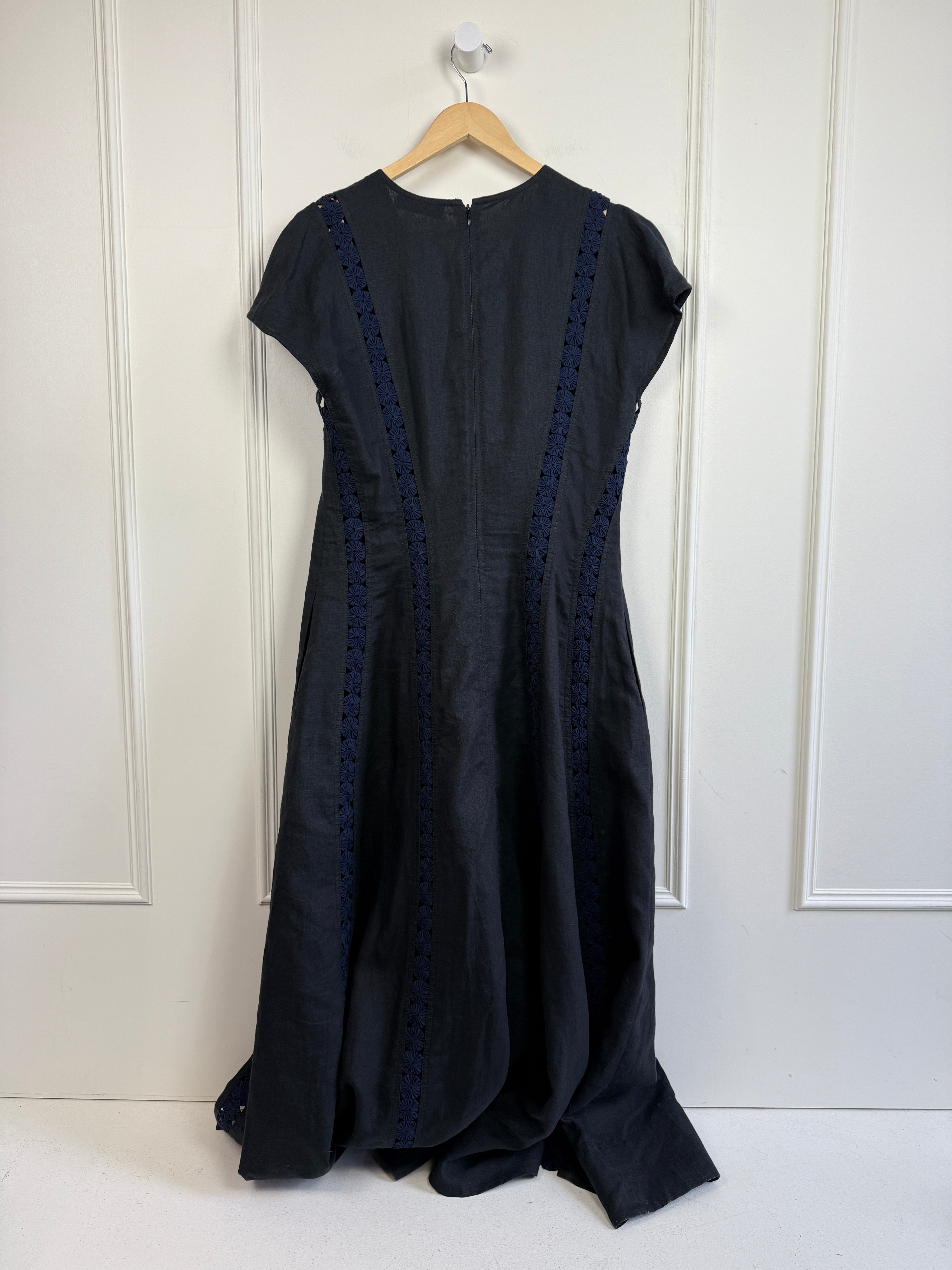 Tory Burch Black & Navy Dress (12/L)