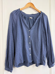Marine Layer Blue Blouse (M)