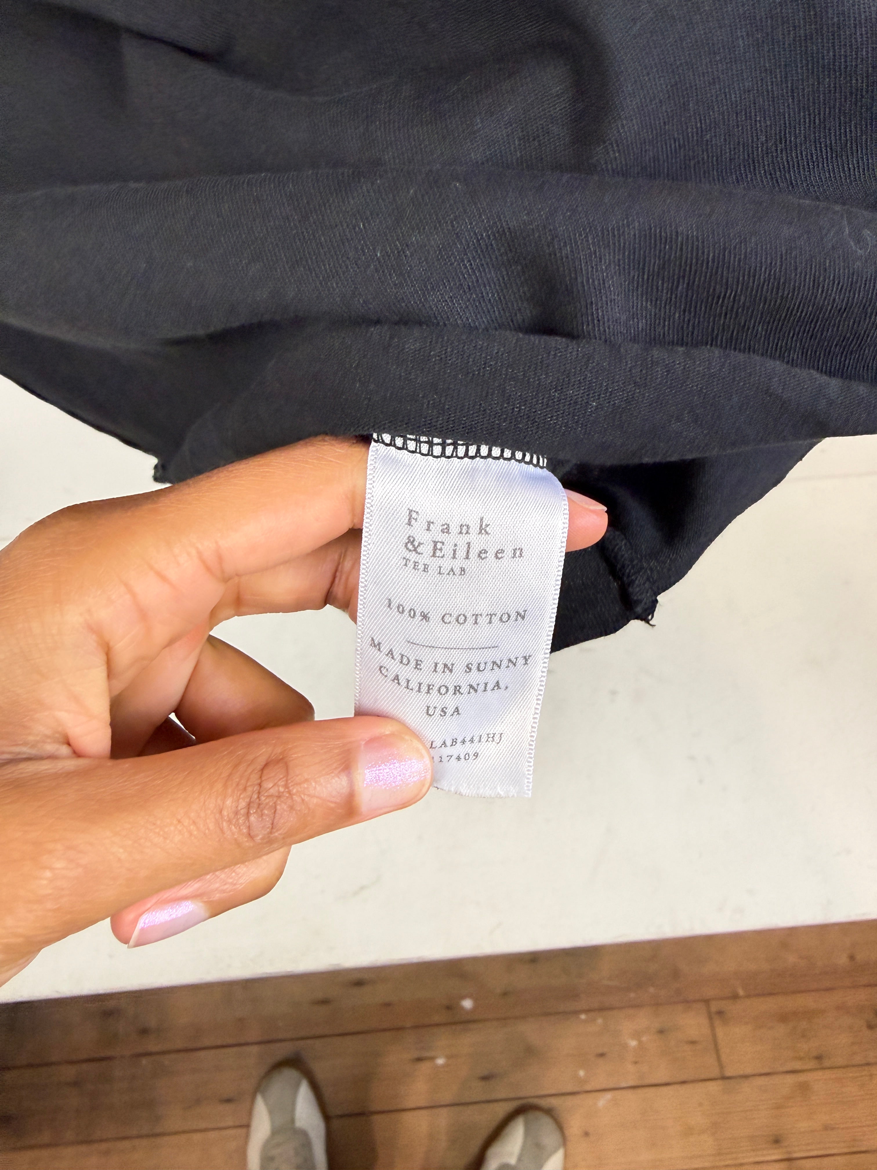 Frank & Eileen Black Collared Dress (S)