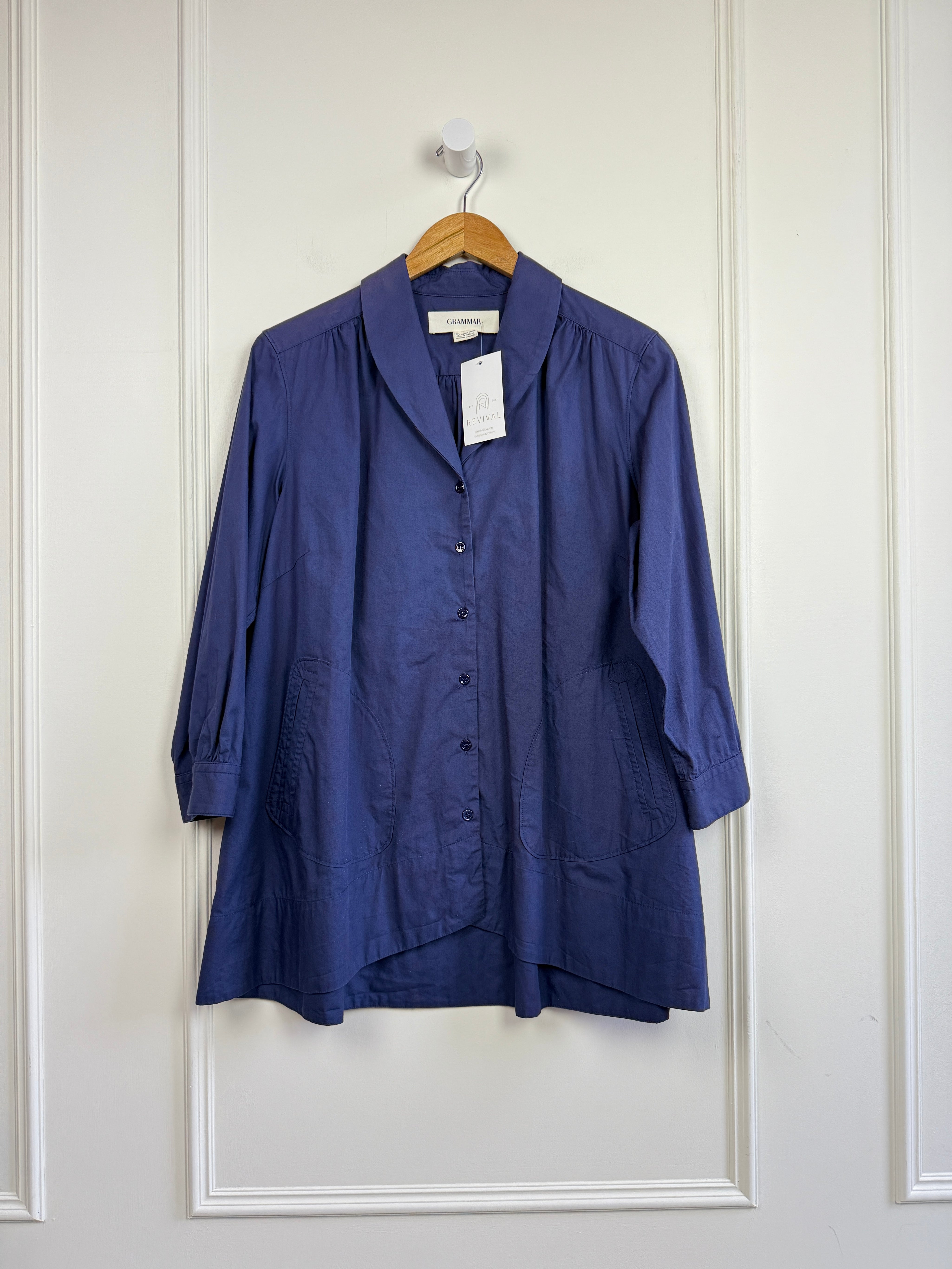 Grammer Navy Button Down (10/L)