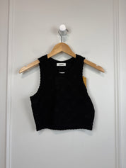 Sandro Alerio Floral Knit Knit Top (XS)