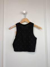 Sandro Alerio Floral Knit Knit Top (XS)