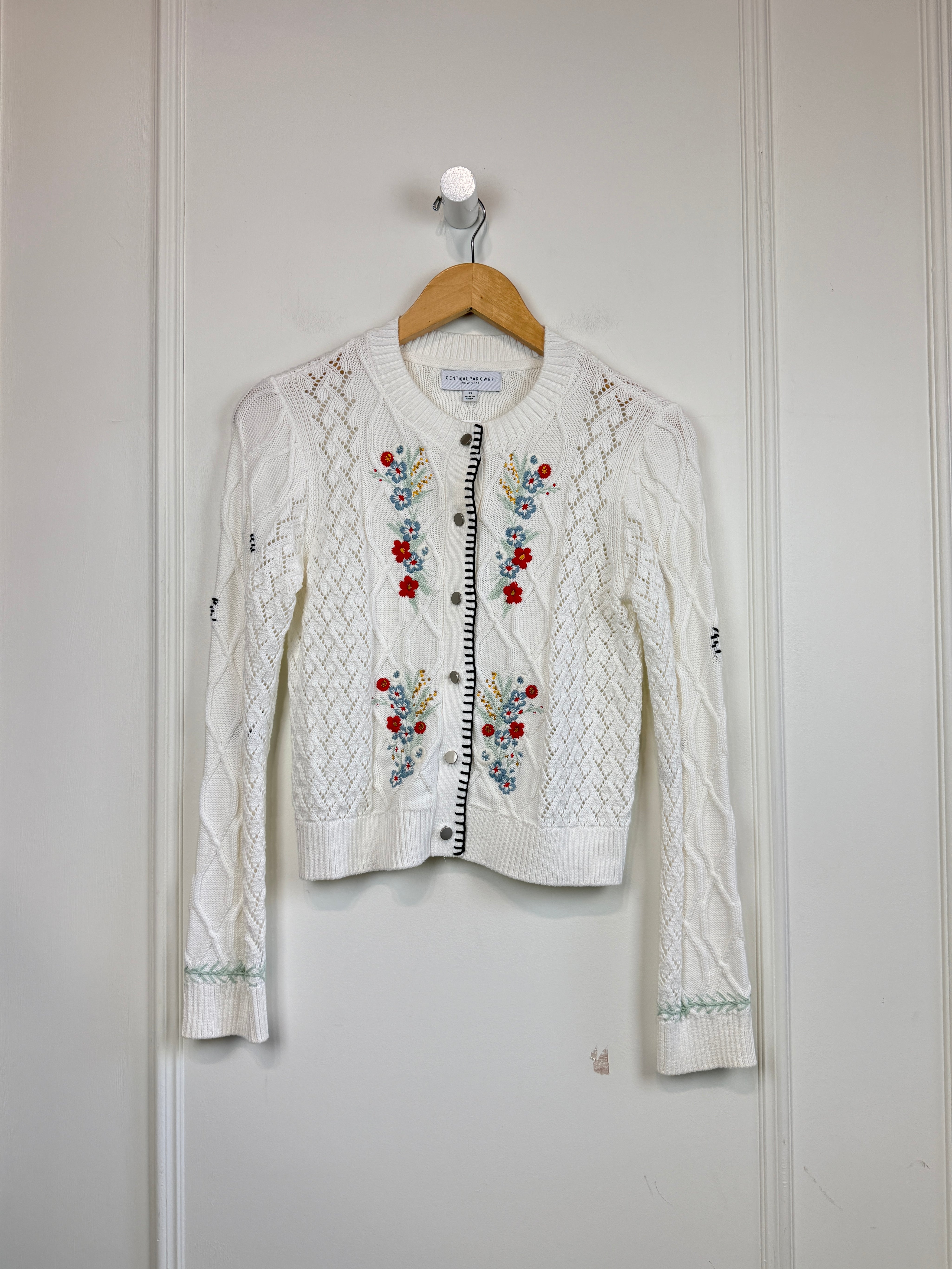 Central Park West Floral Cardigan (XS)