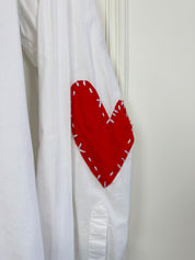 Kerri Rosenthal Mia Heart Patch Pocket Shirt (XS)
