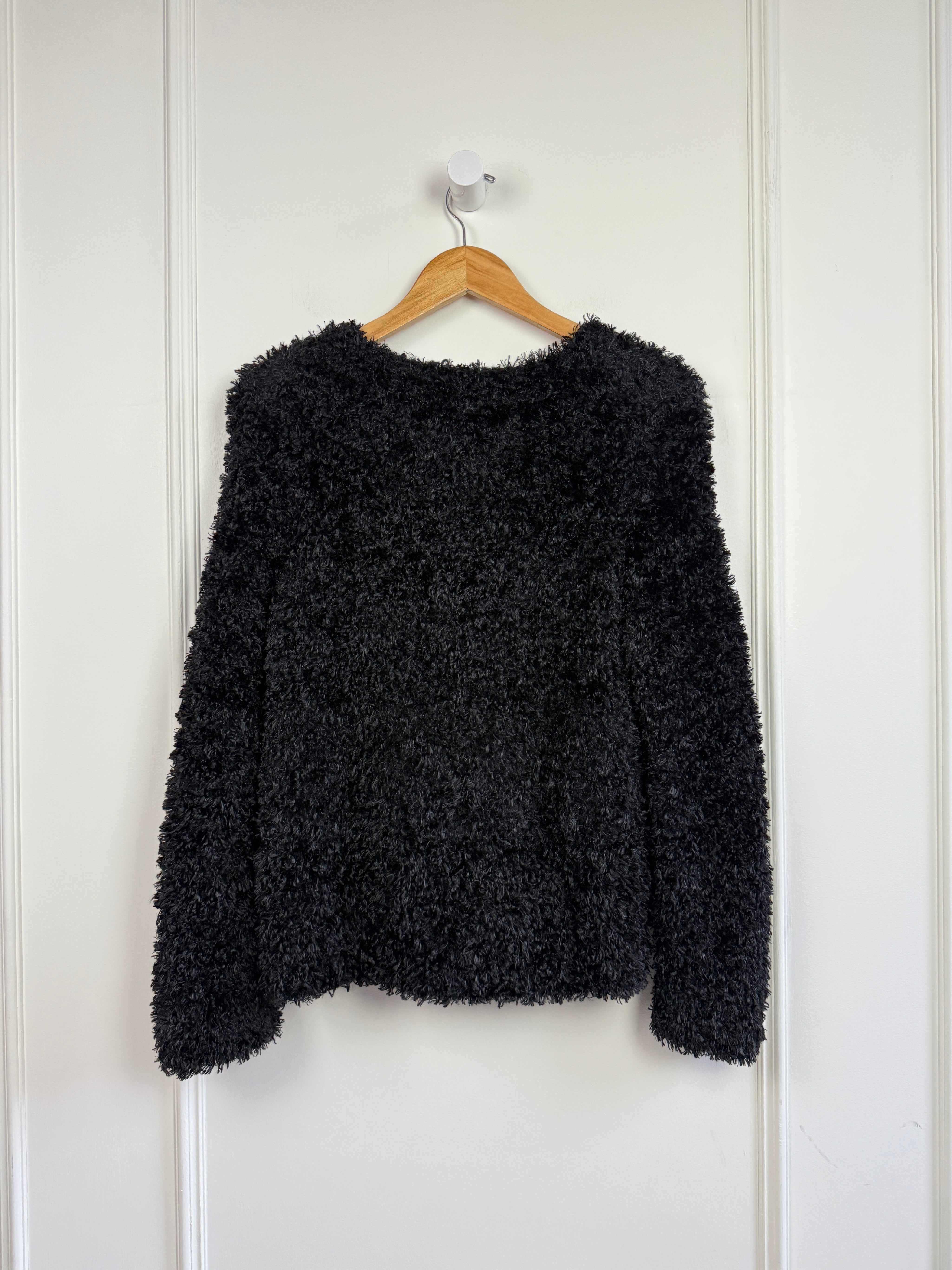 Vintage Michael Simon Fuzzy Coat Cardigan (M)