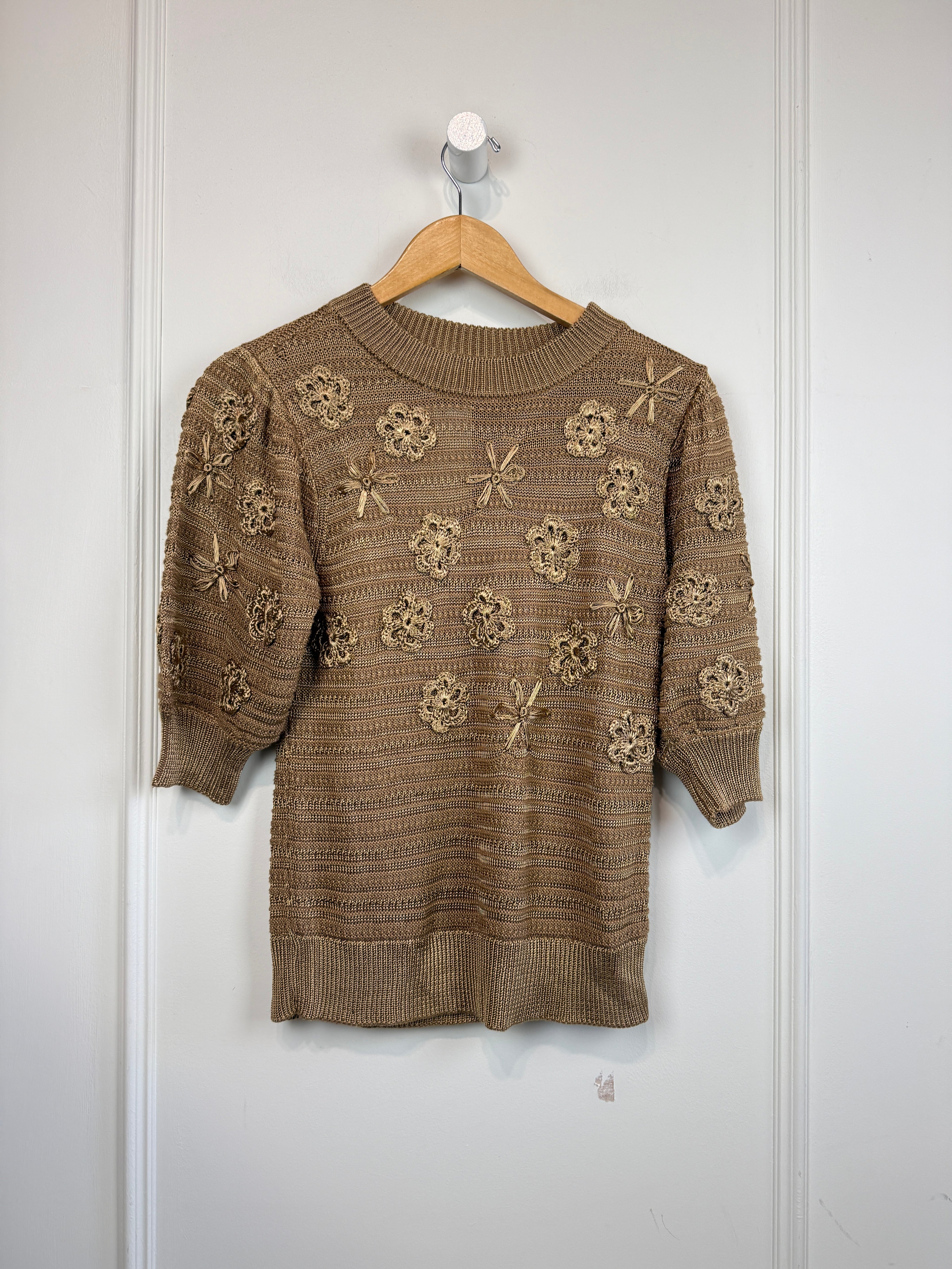 Marie Oliver Ellison Gold Sweater (XS)
