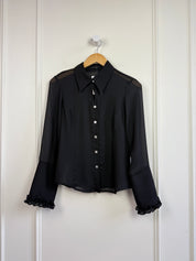 Vintage Bentley A Ruffle Sleeve Top (S)