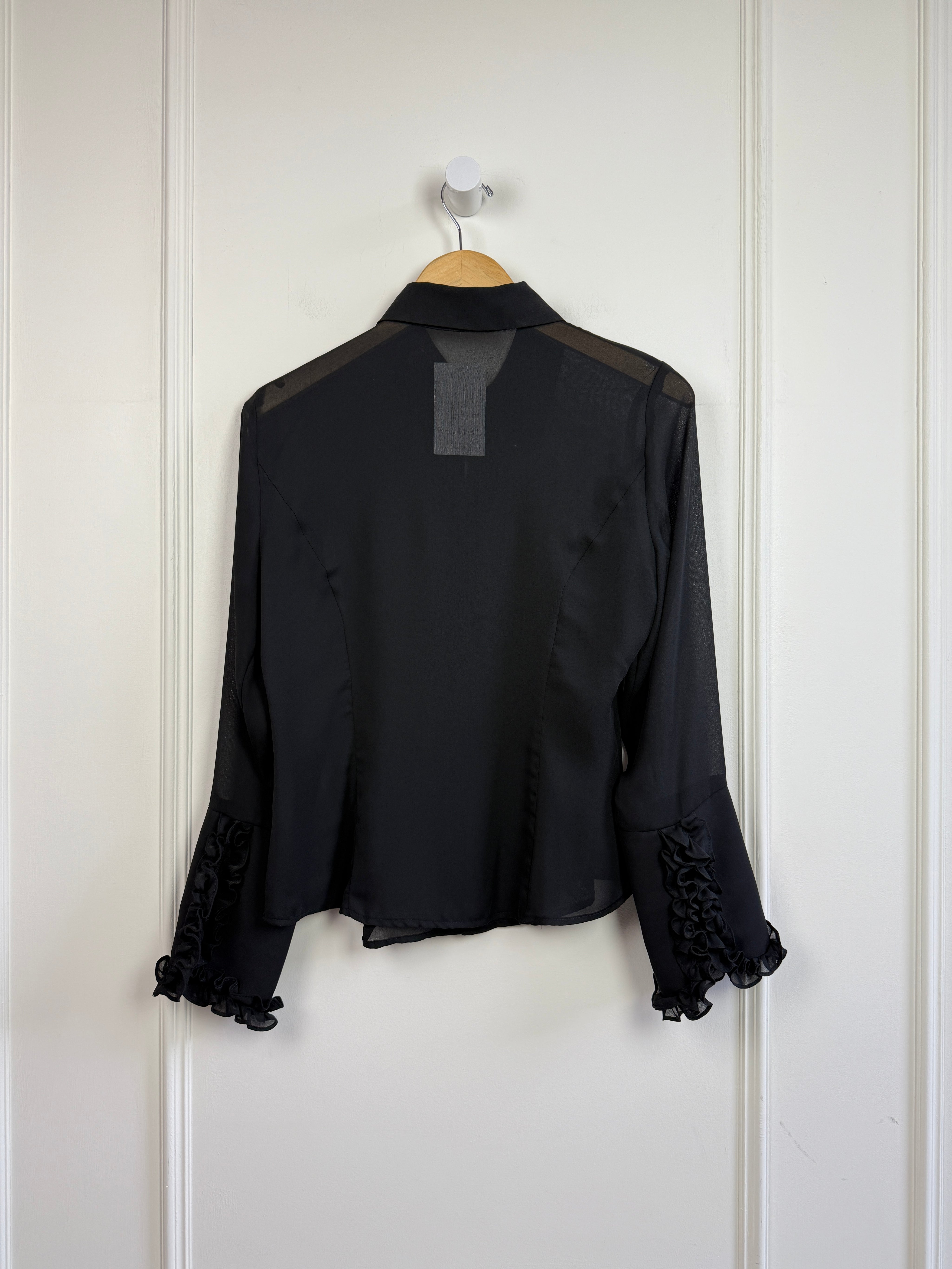 Vintage Bentley A Ruffle Sleeve Top (S)