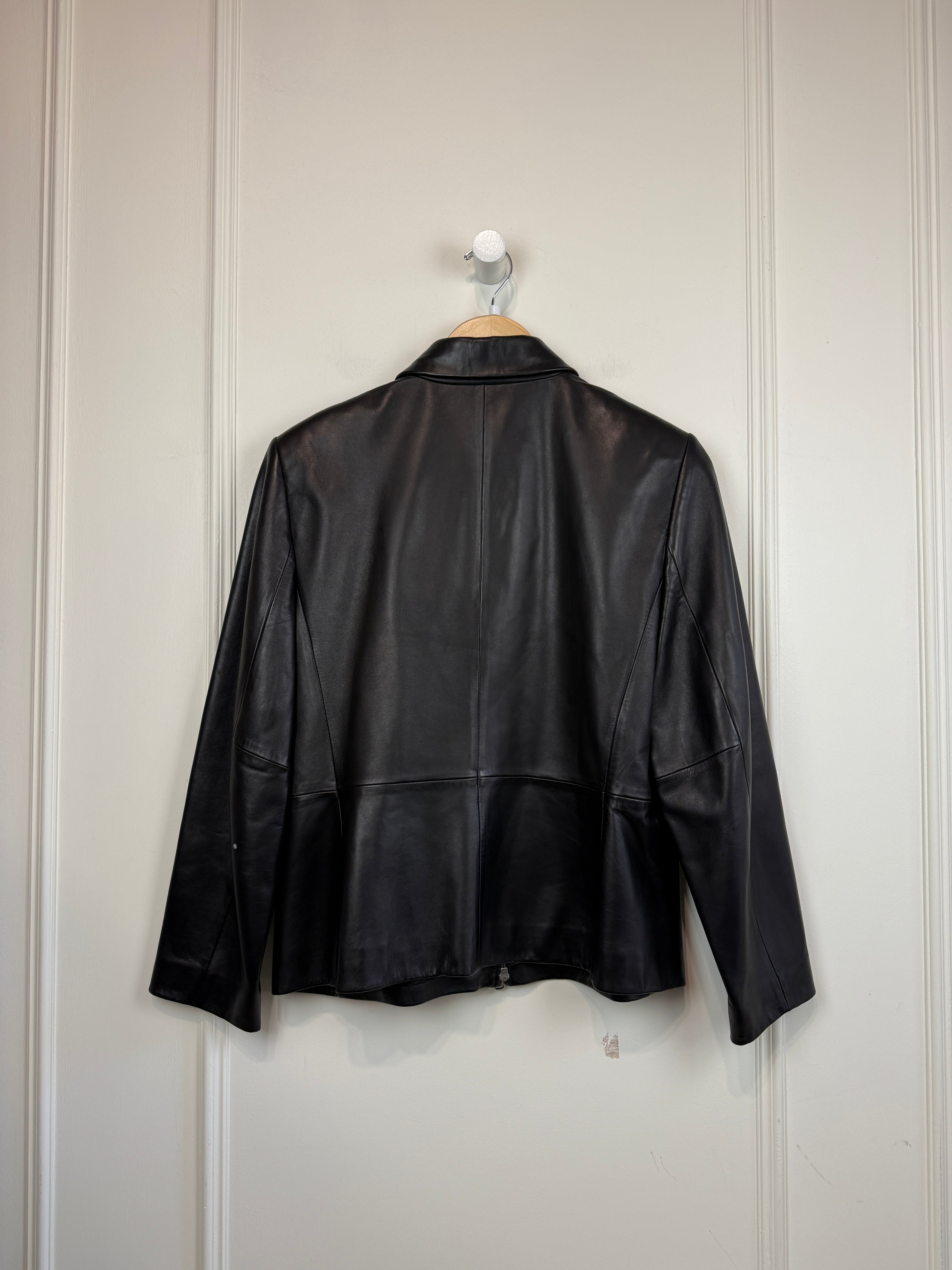 Vintage Talbots Leather Jacket (14/XL)