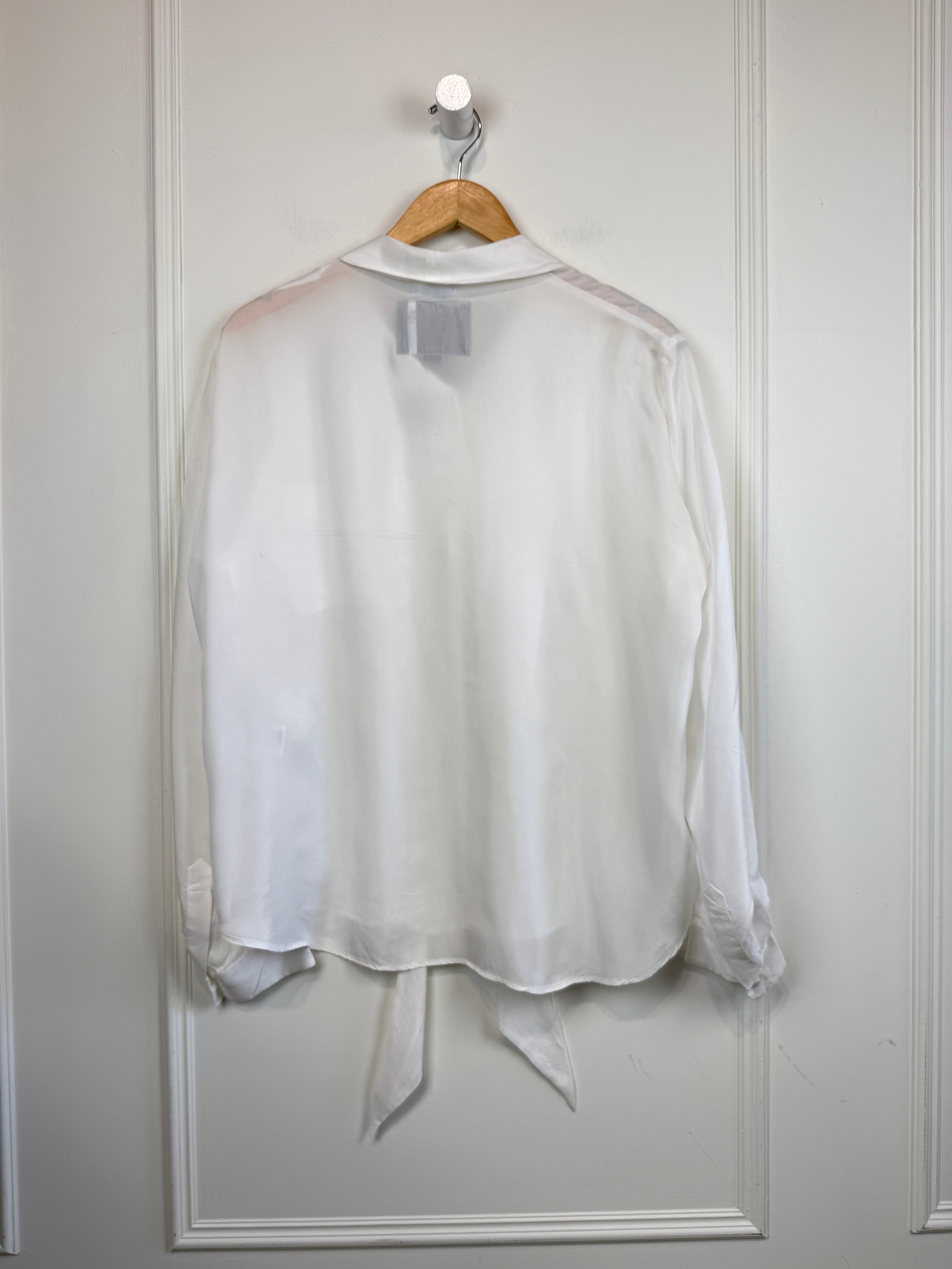 R13 Silk Tie Neck Blouse (M)