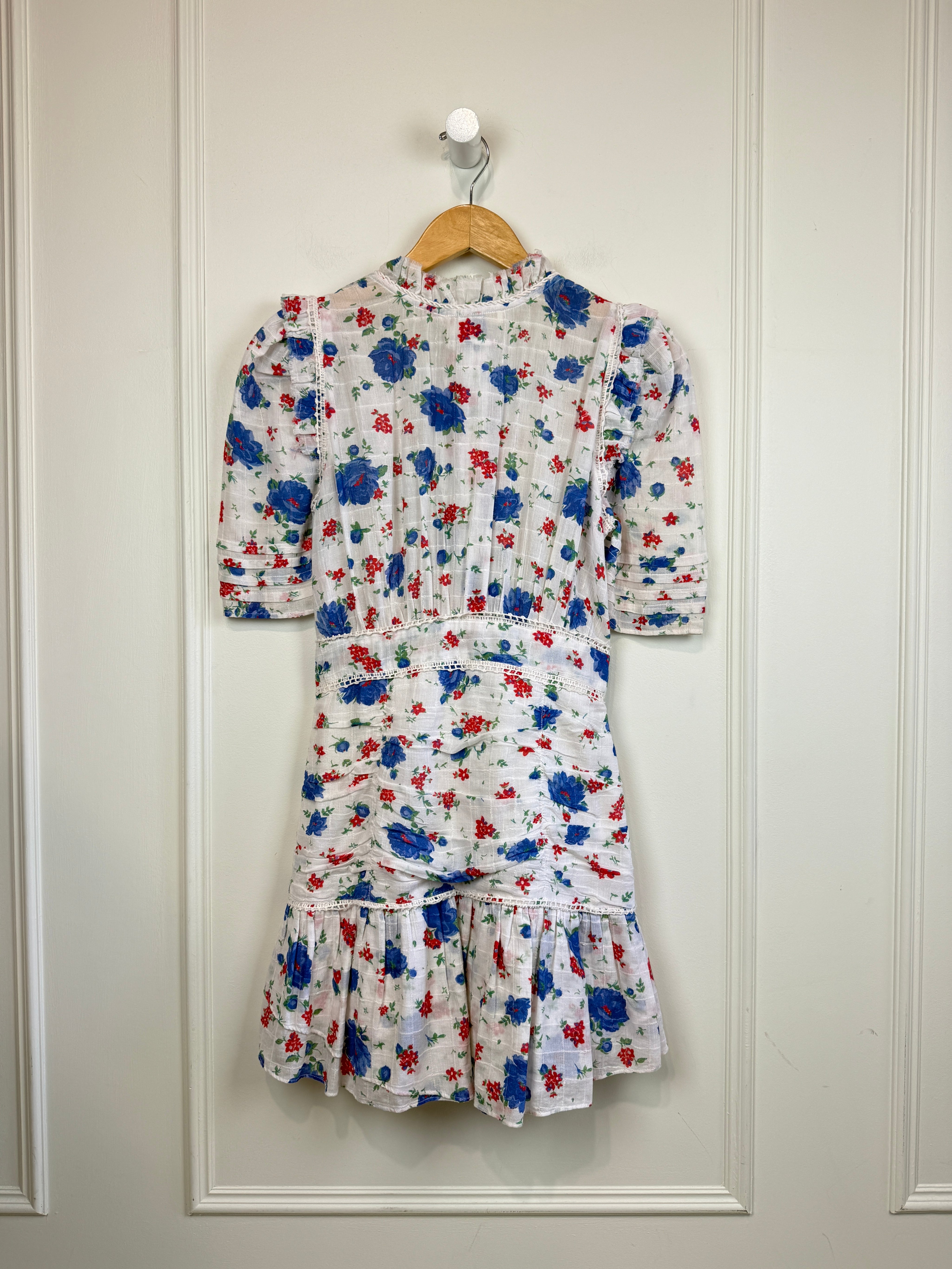 Love Shack Fancy Arlo Dress in Blue Notte (4/S)