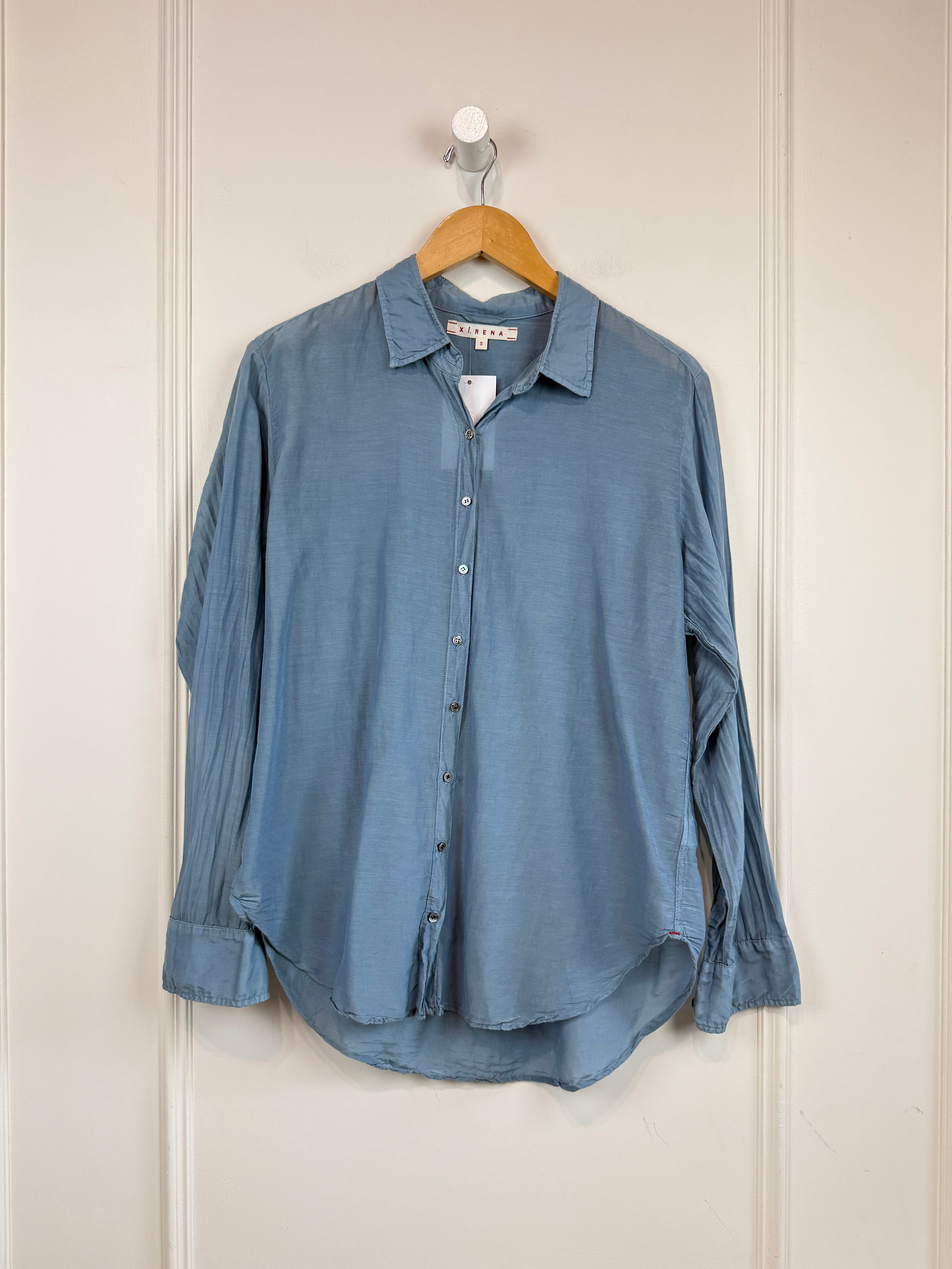 Xirena Blue Silk Blend Top (S)