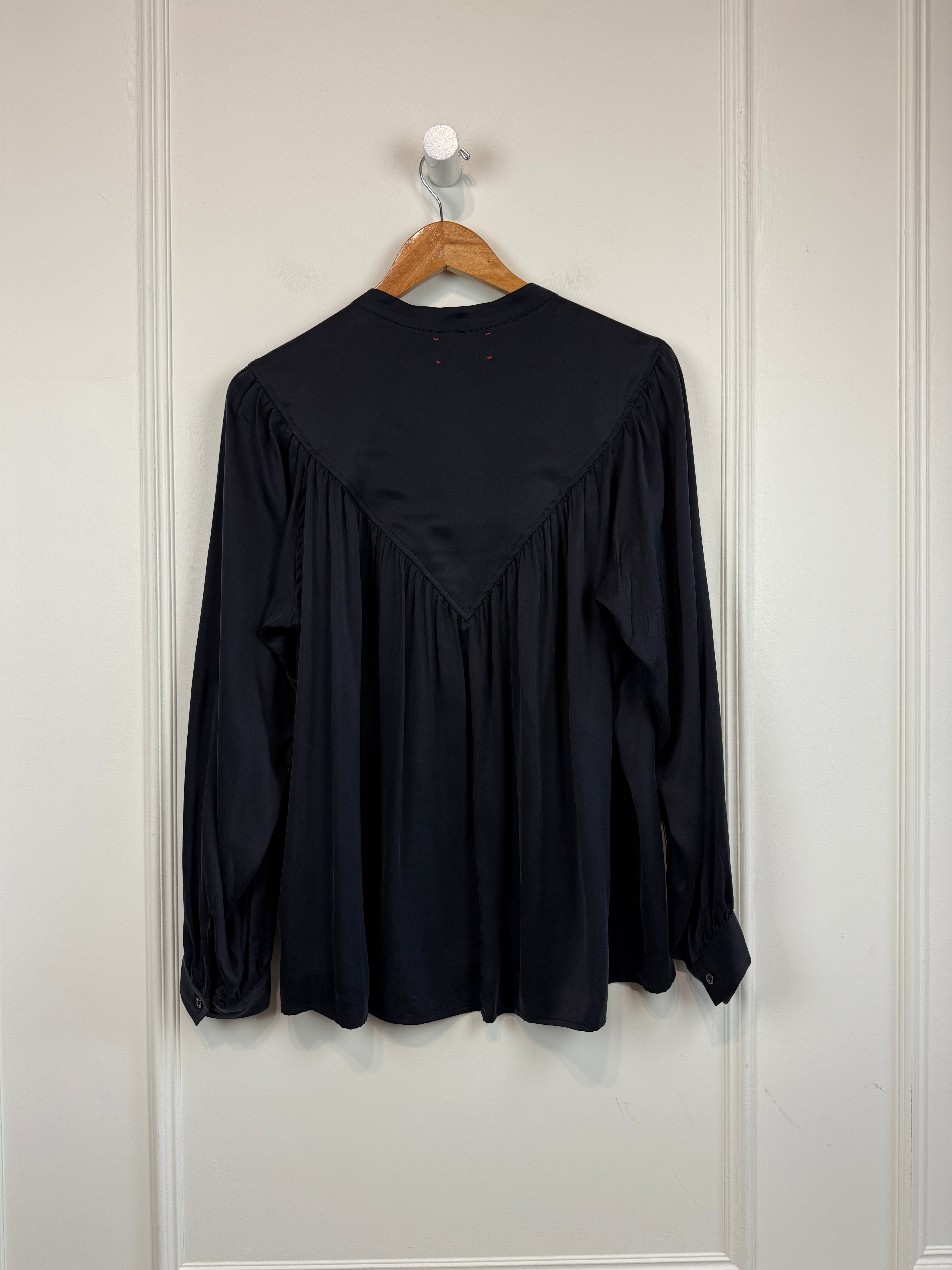 Xirena Navy Silk Button Down (L)