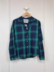 Frank & Eileen Green & Navy "Barry" Plaid Top (S)