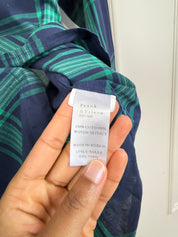 Frank & Eileen Green & Navy "Barry" Plaid Top (S)