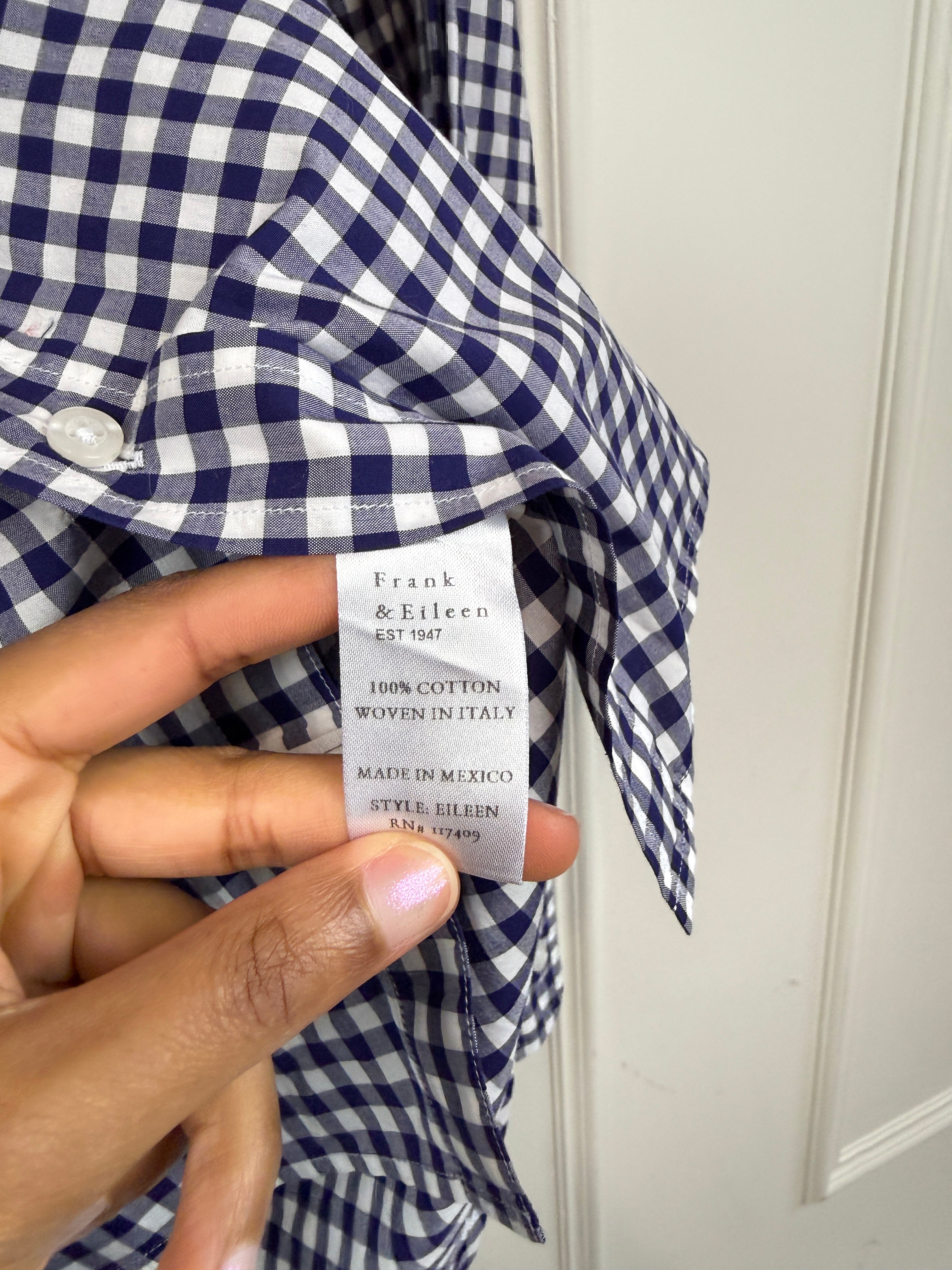 Frank & Eileen "Eileen" Gingham Button Down (XS)