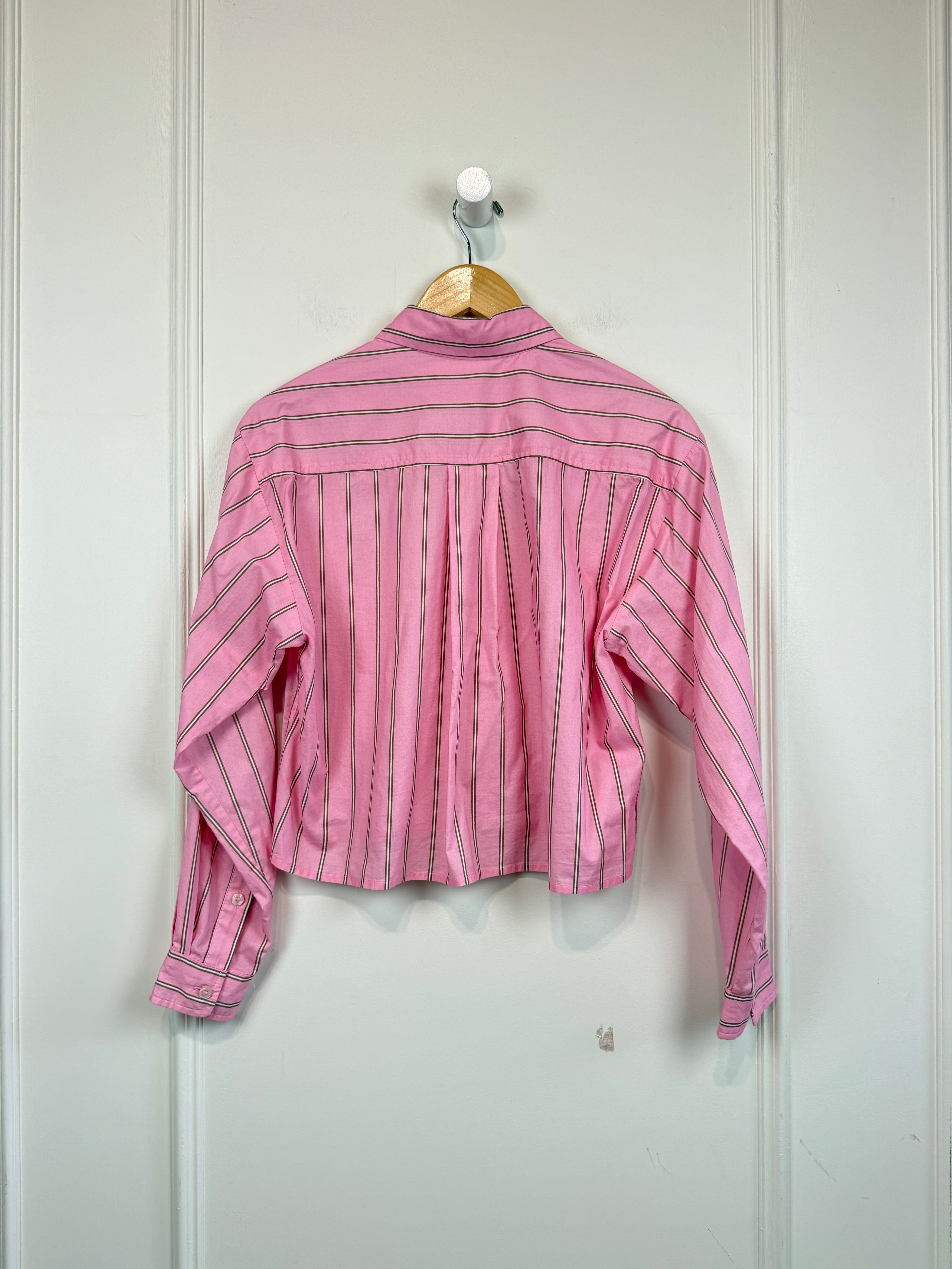 Perfect White Tee Pink Button Down (S)