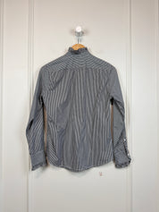Nili Lotan Striped Ruffle Button Down (XS)