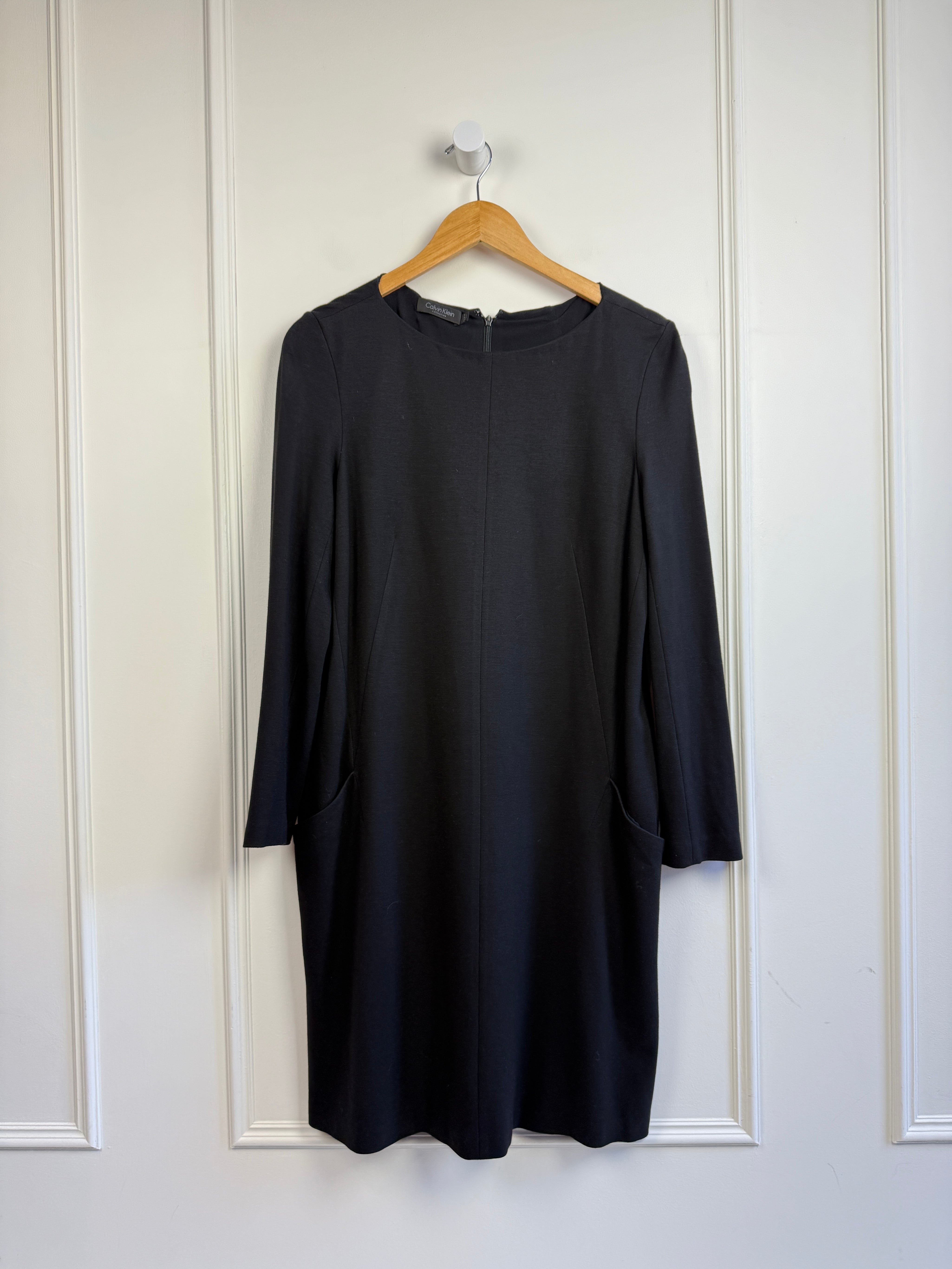 Calvin Klein Collection Black Dress (10/L)