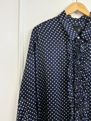 R13 Star Drop Neck Tuxedo Shirt (S)