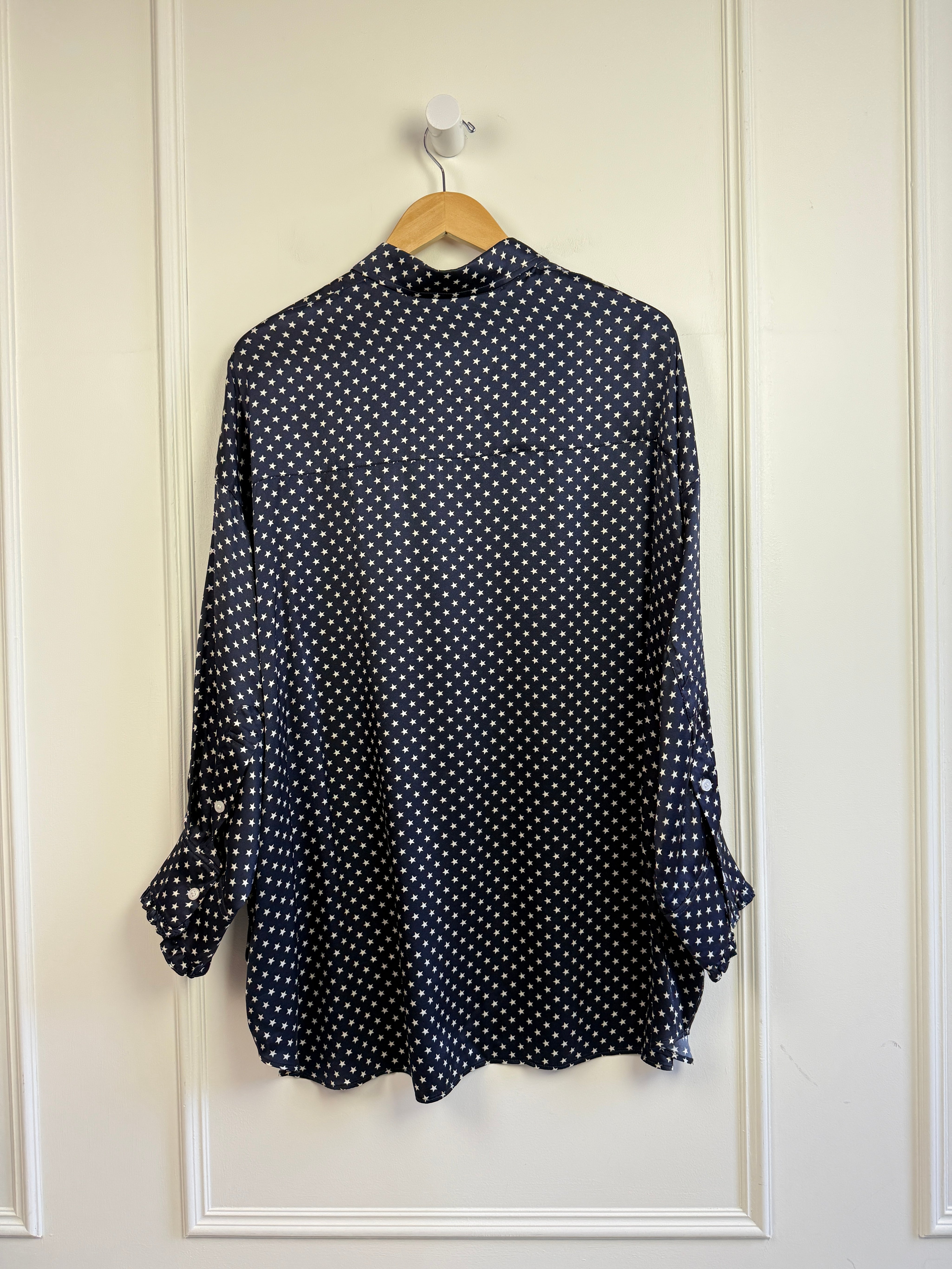 R13 Star Drop Neck Tuxedo Shirt (S)