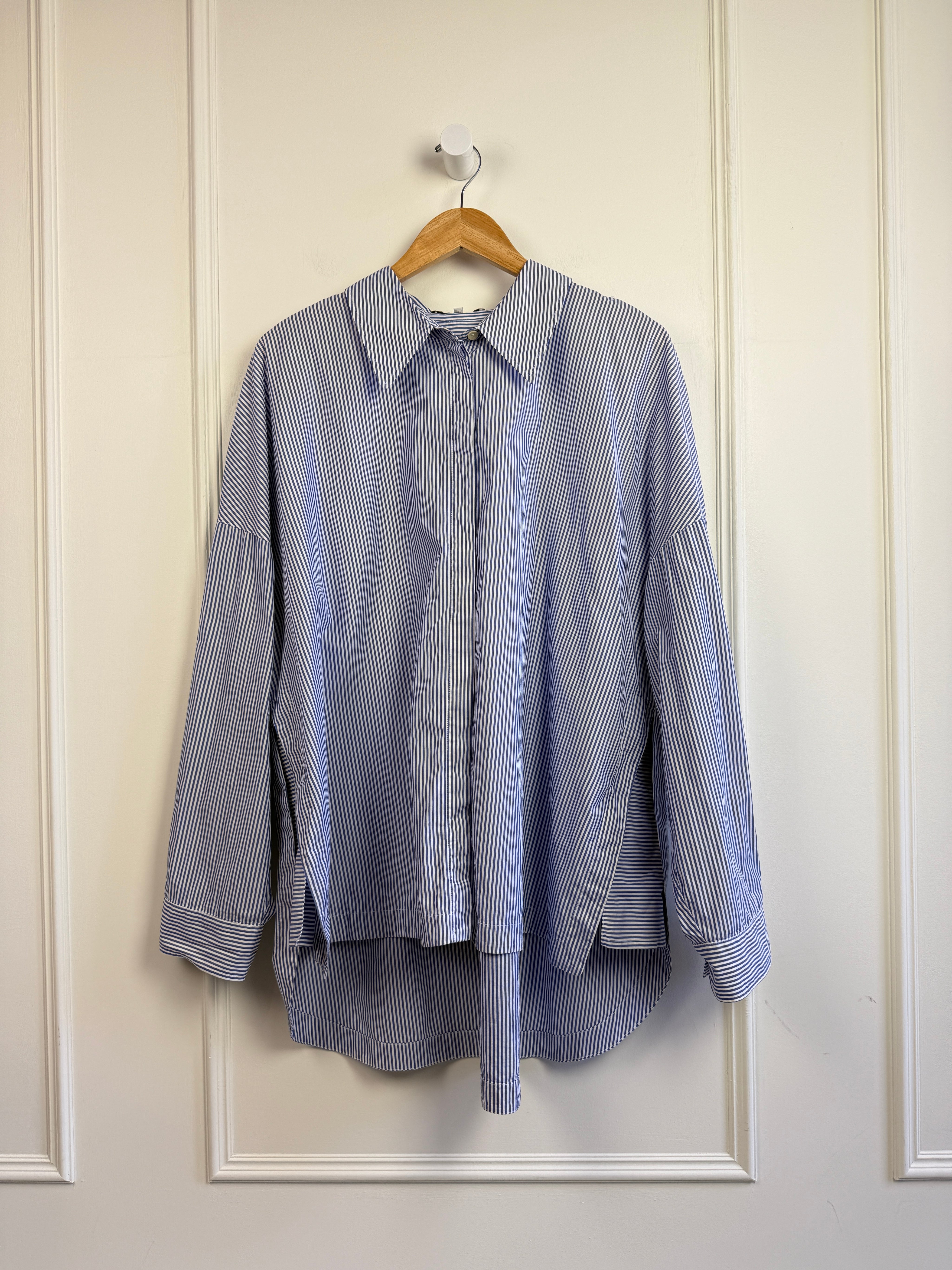 Tibi Striped Button Up (XL)