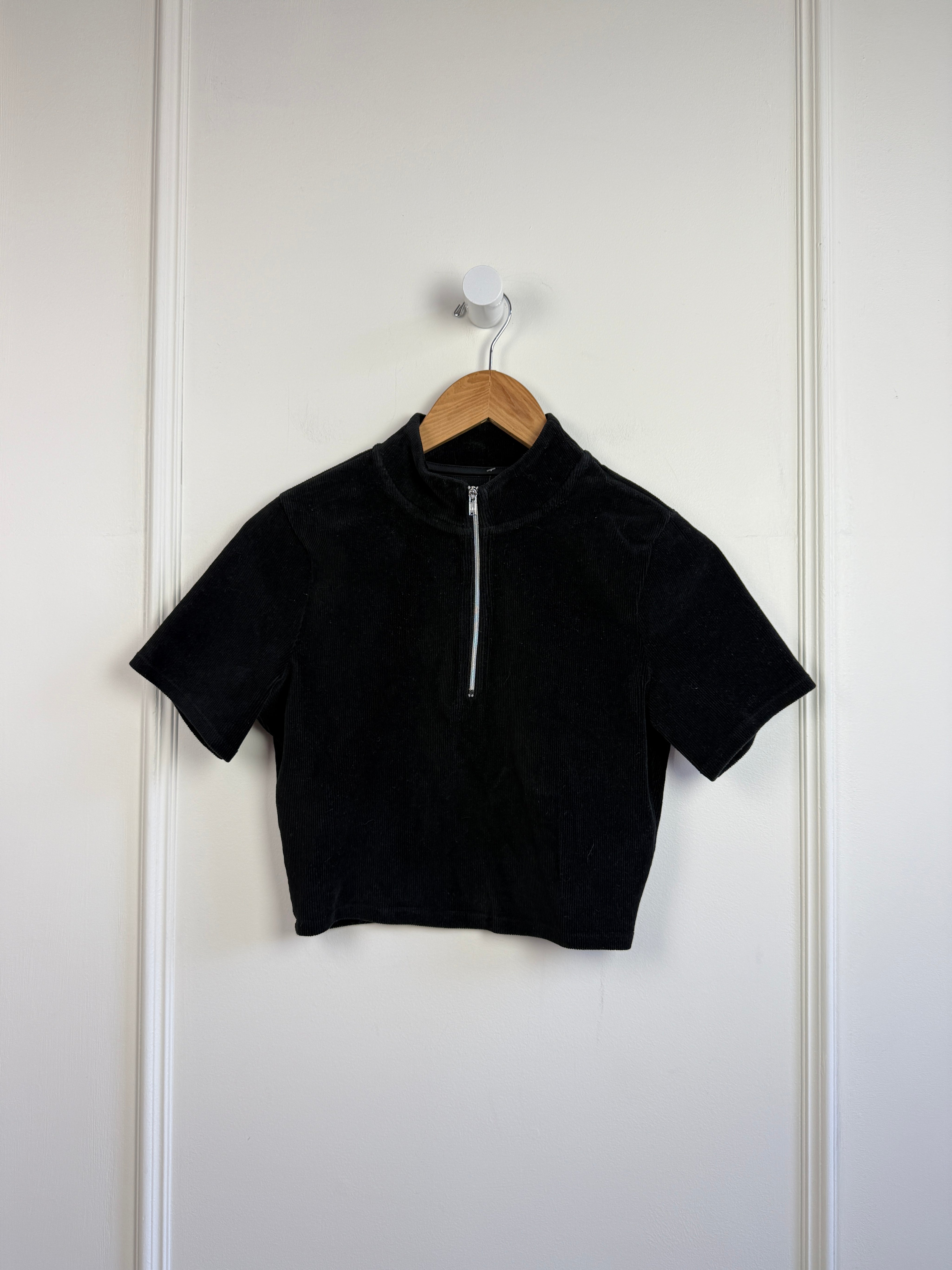 Alo Black Quarter Zip Top (S)
